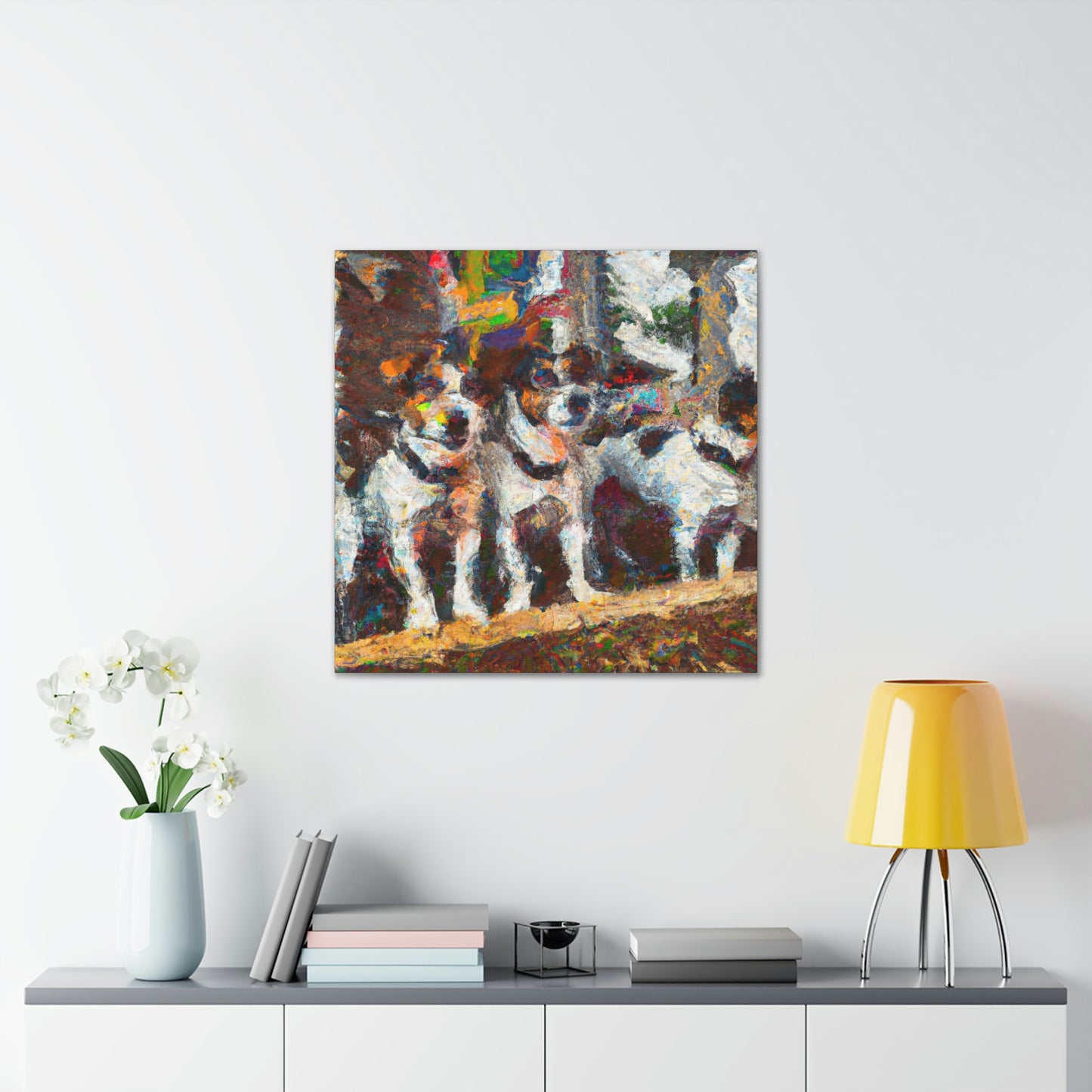 "Jack Russell's Freedom Play" - Canvas