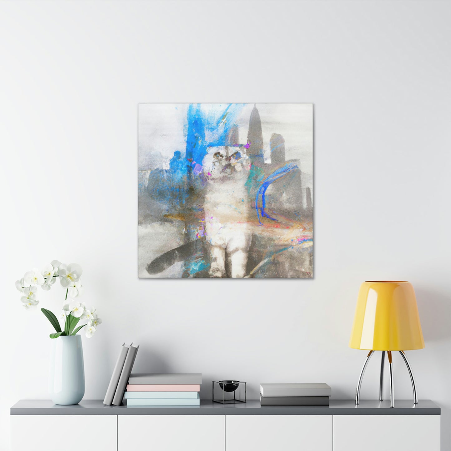 "Scottish Fold Dreamscape" - Canvas