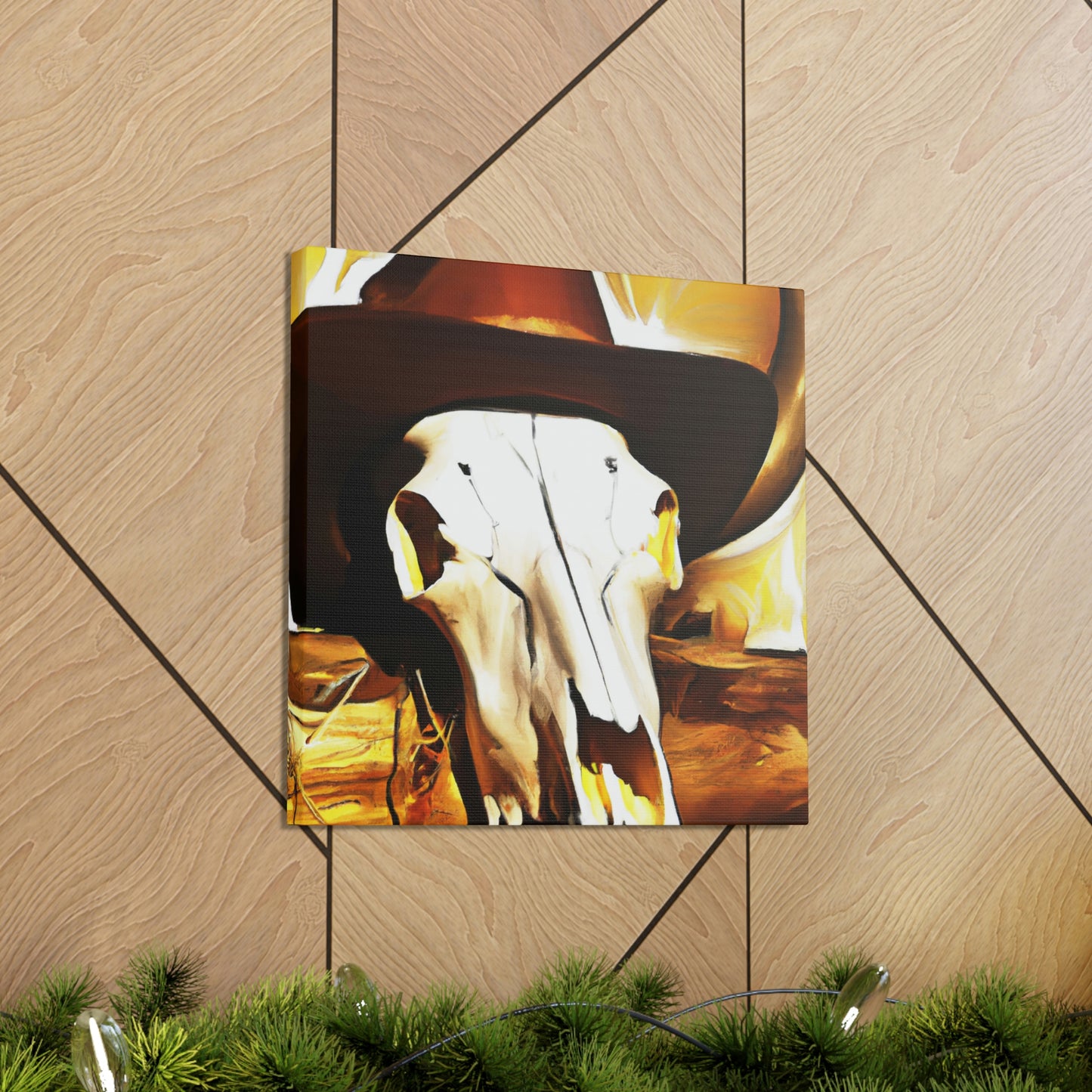 Cow Skull Comedy Set - Canvas