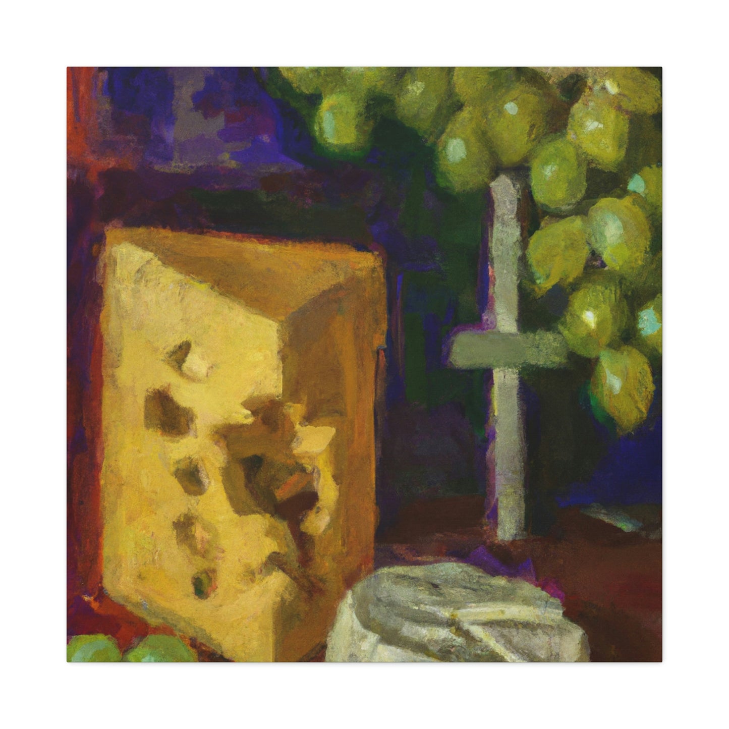 Cheese and Grapes Bliss - Canvas