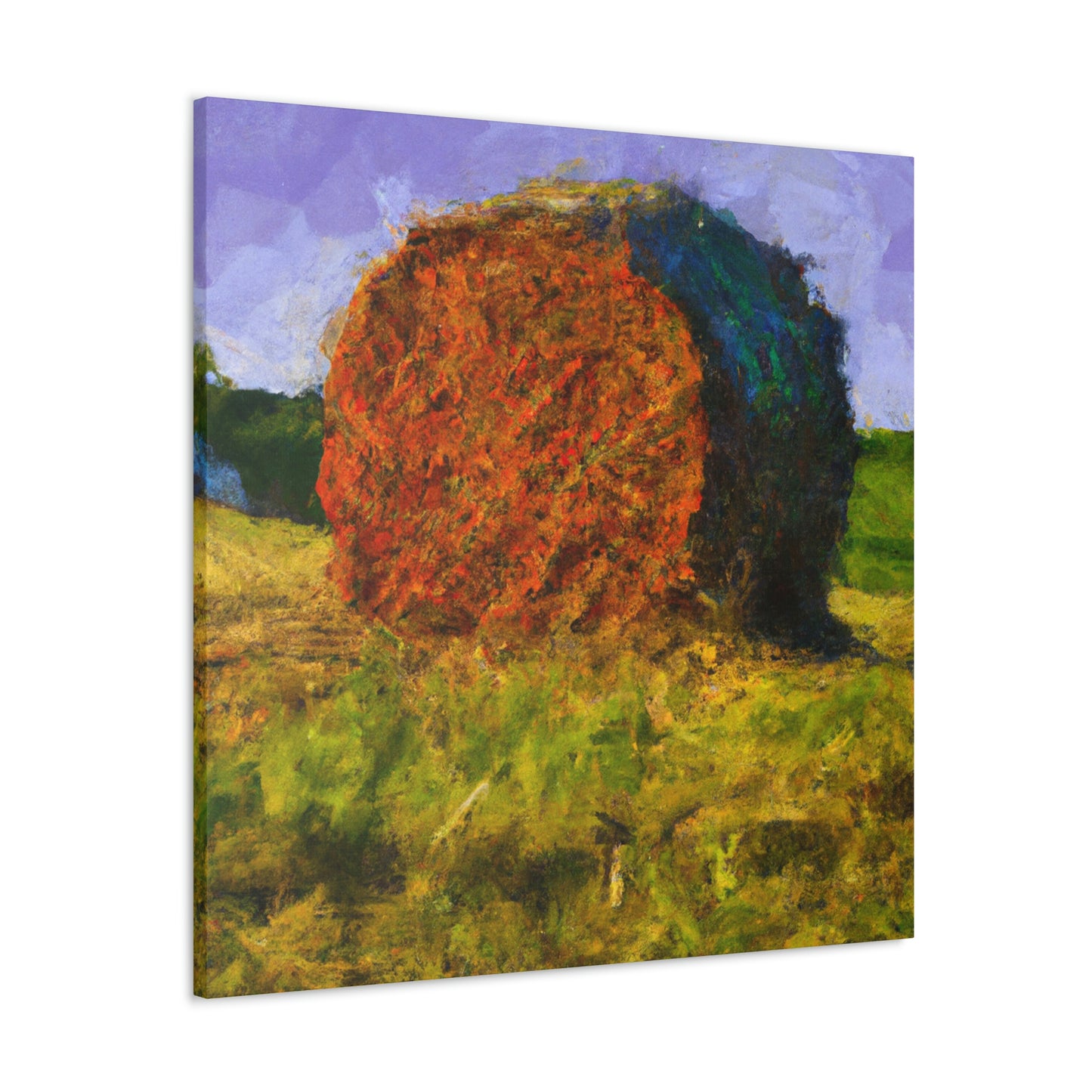 "Hay Bales in Bloom" - Canvas