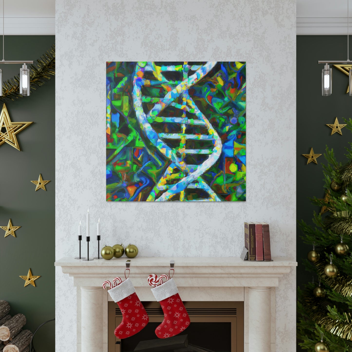 "Chromosomal Color Harmony" - Canvas