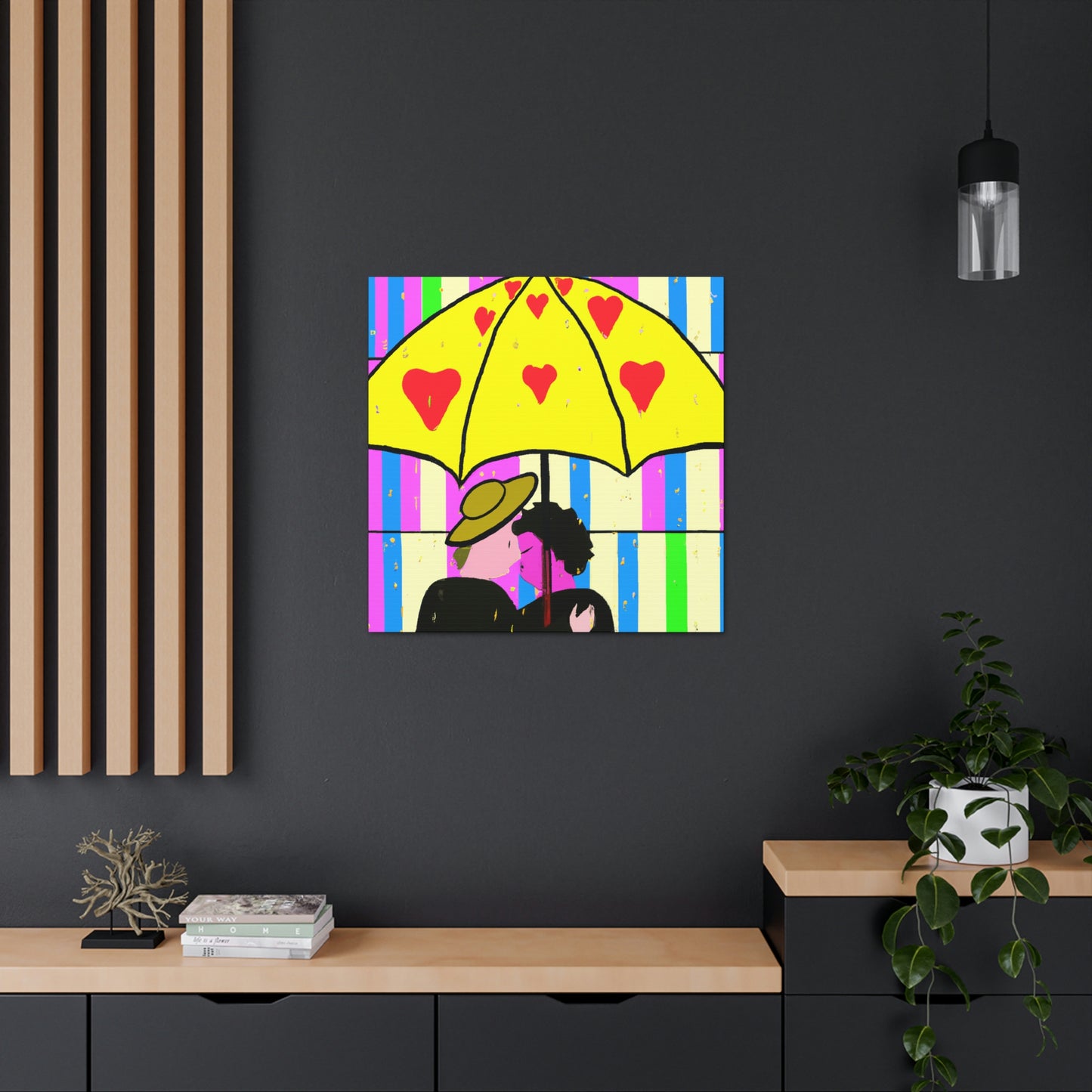 "Love in the Rain" - Canvas