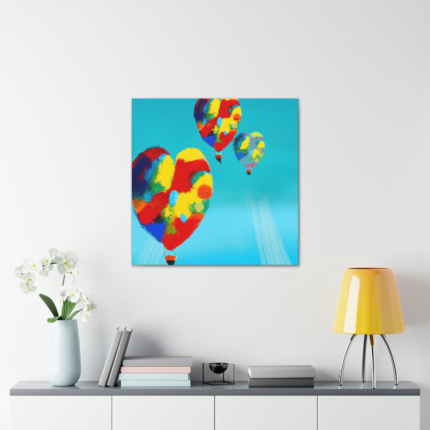 "Skyward Flight of Balloons" - Canvas