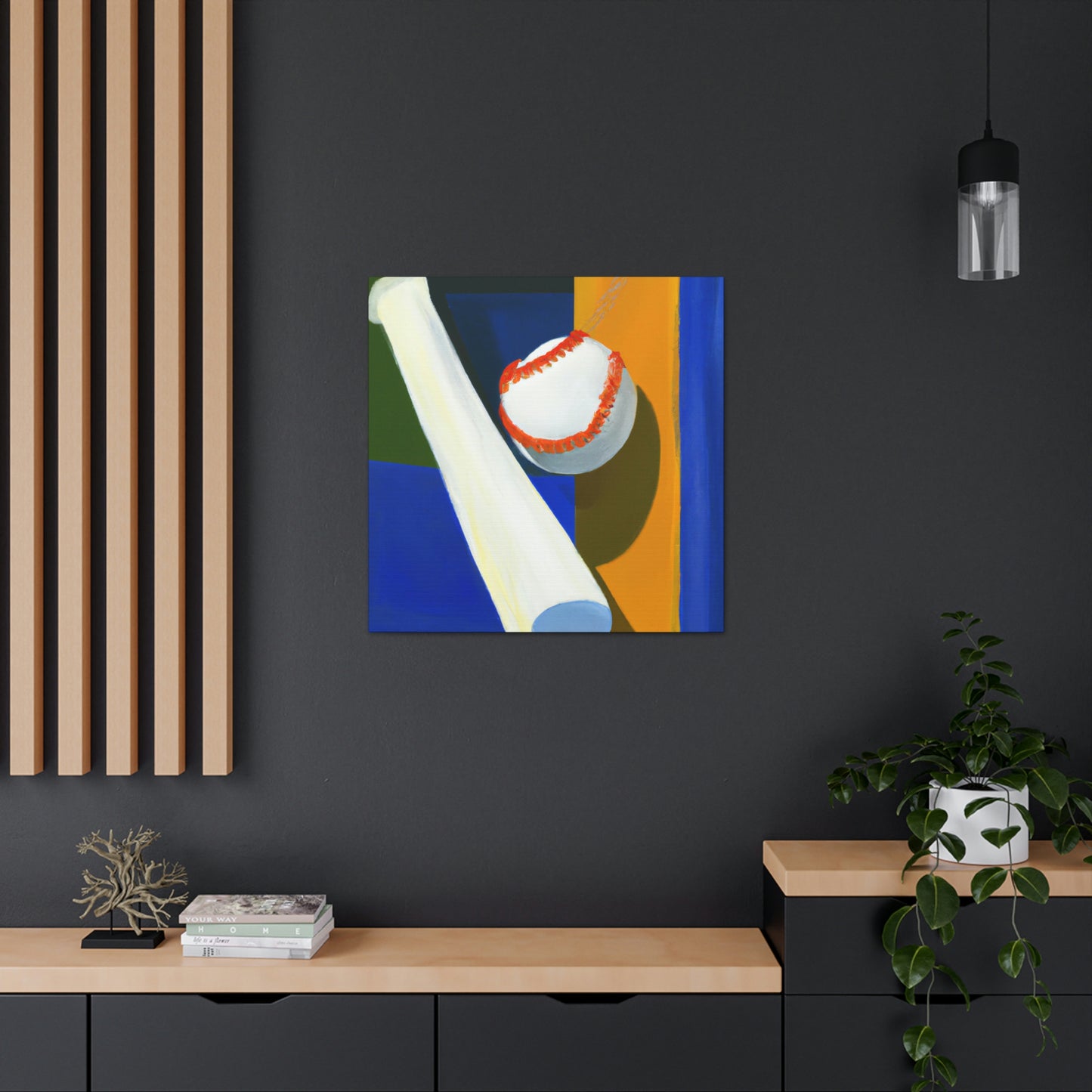 Baseball's Minimalism - Canvas