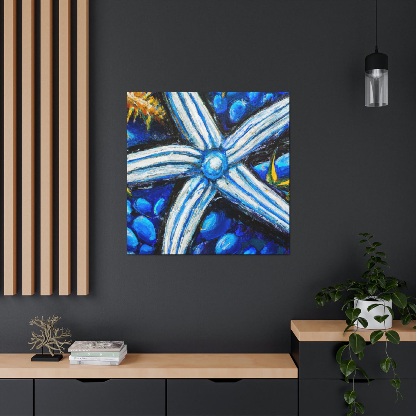 "Starfish in Moonlight Glow" - Canvas