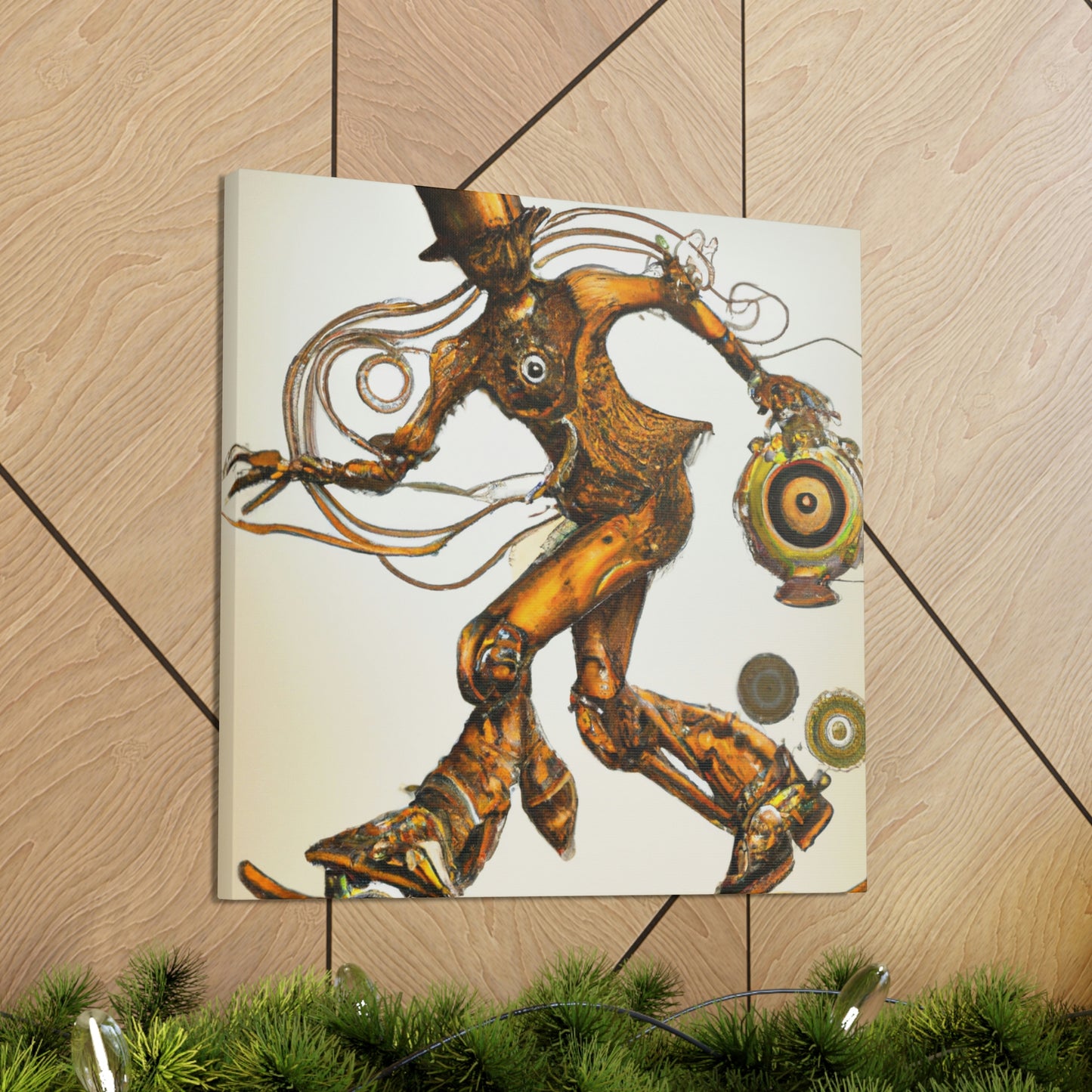 Skateboarding in Steampunk - Canvas