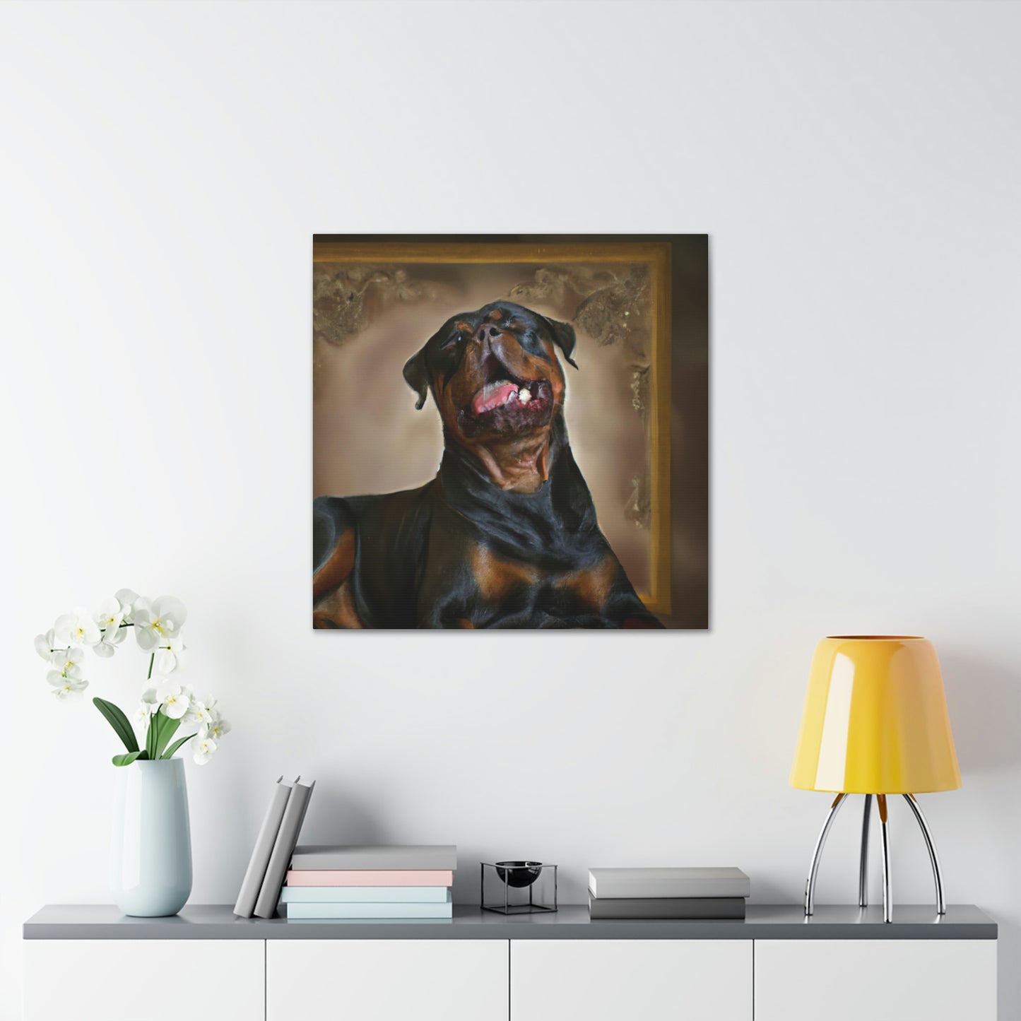 Rottweiler in Baroque - Canvas