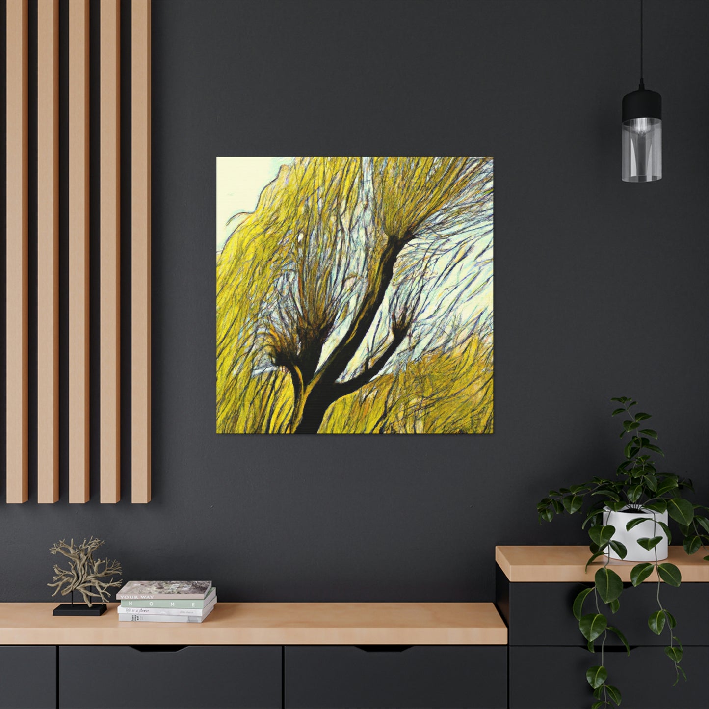 "Willow Tree Reminiscence" - Canvas