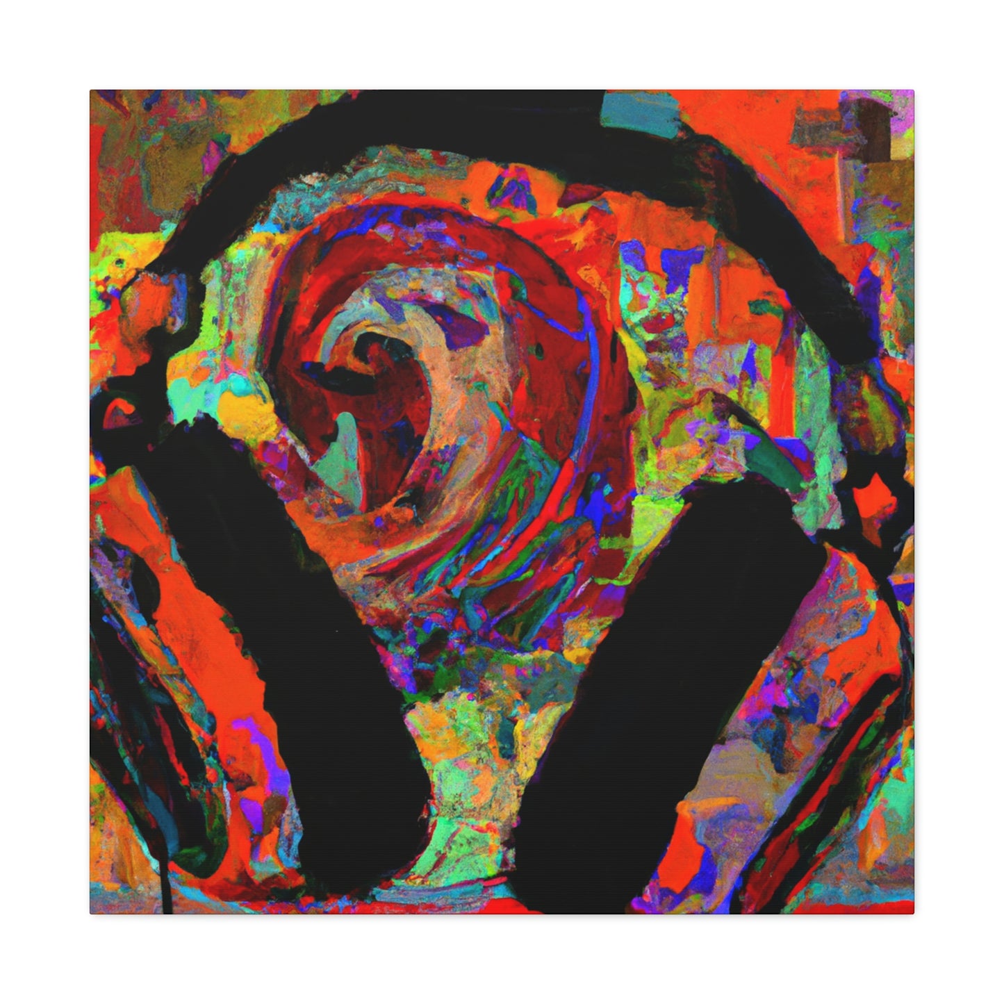 Headphones in Melody. - Canvas