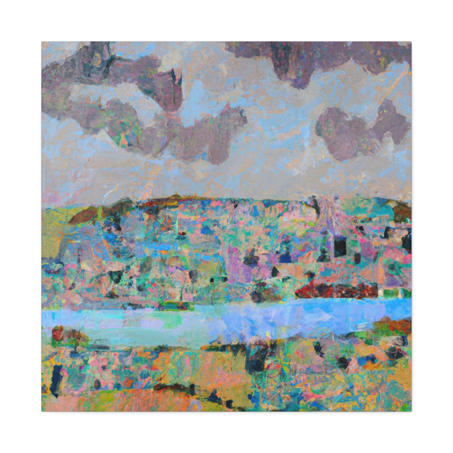 "Lakeside Abstraction Expression" - Canvas