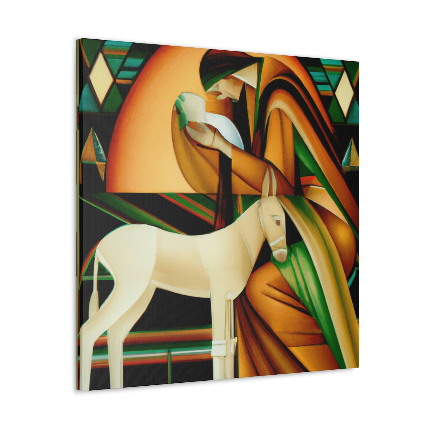 "A Deco Manger Scene" - Canvas