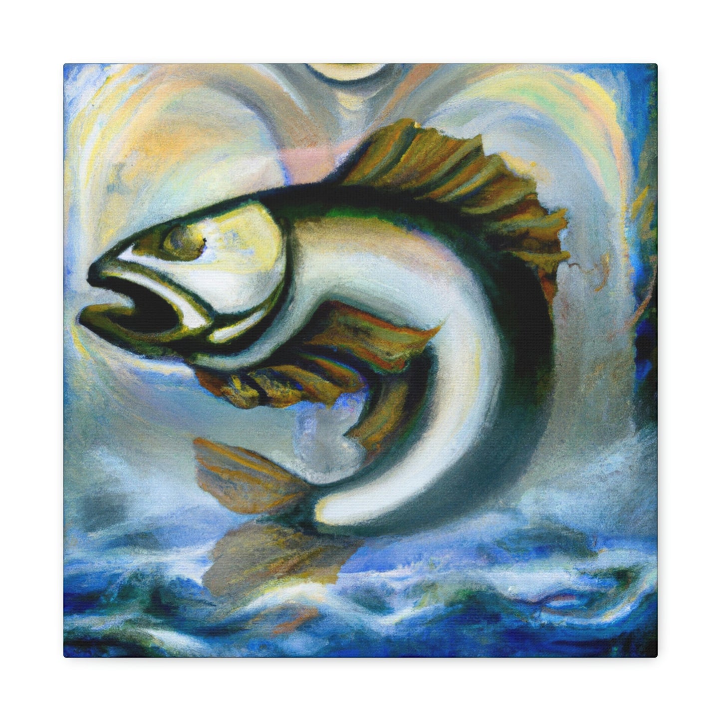 Walleye in Art Deco - Canvas