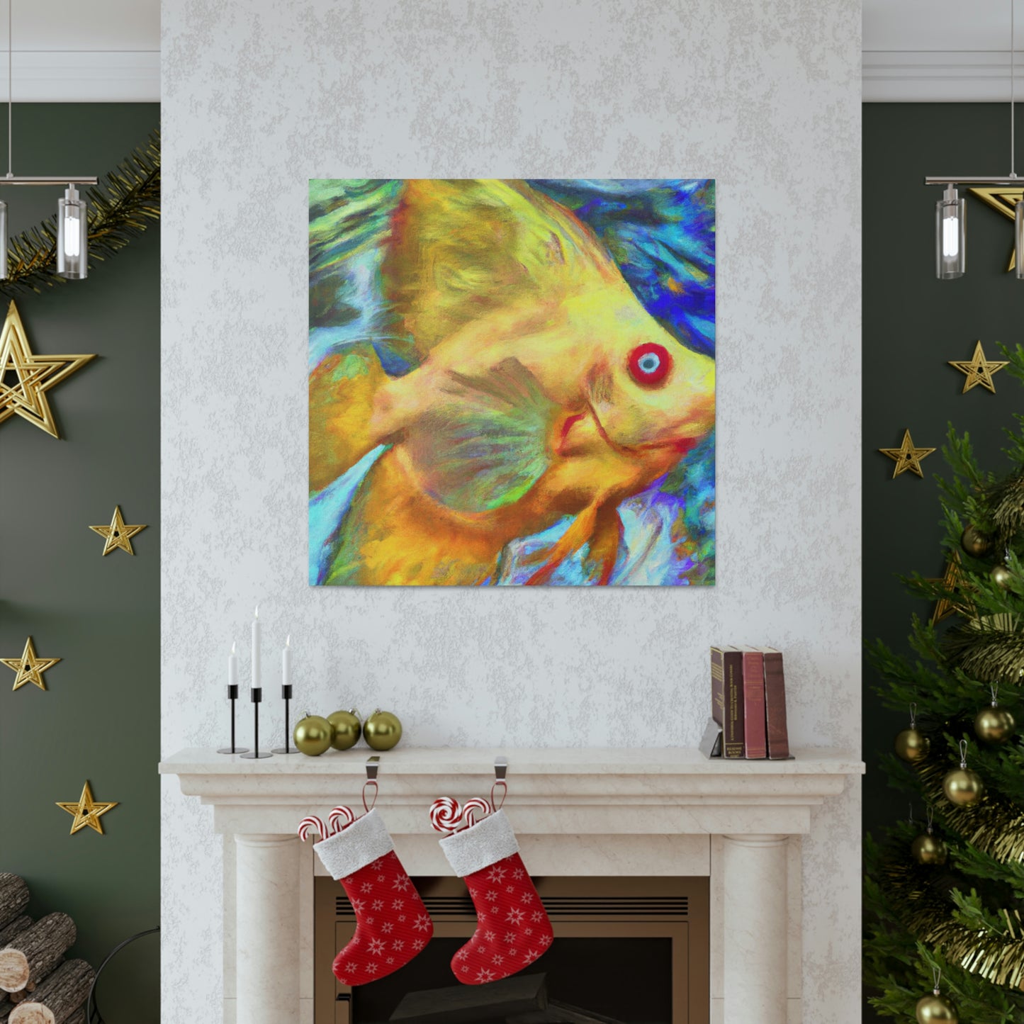 "Angelic Fish Dreamscape" - Canvas