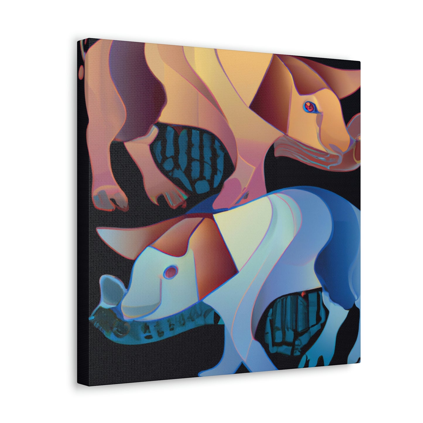 Pigs in Art Deco - Canvas