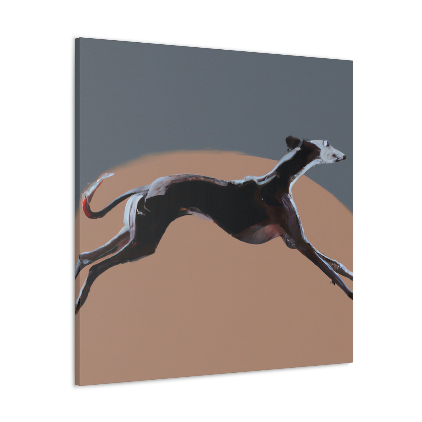 "Greyhound Minimalism Portrait" - Canvas