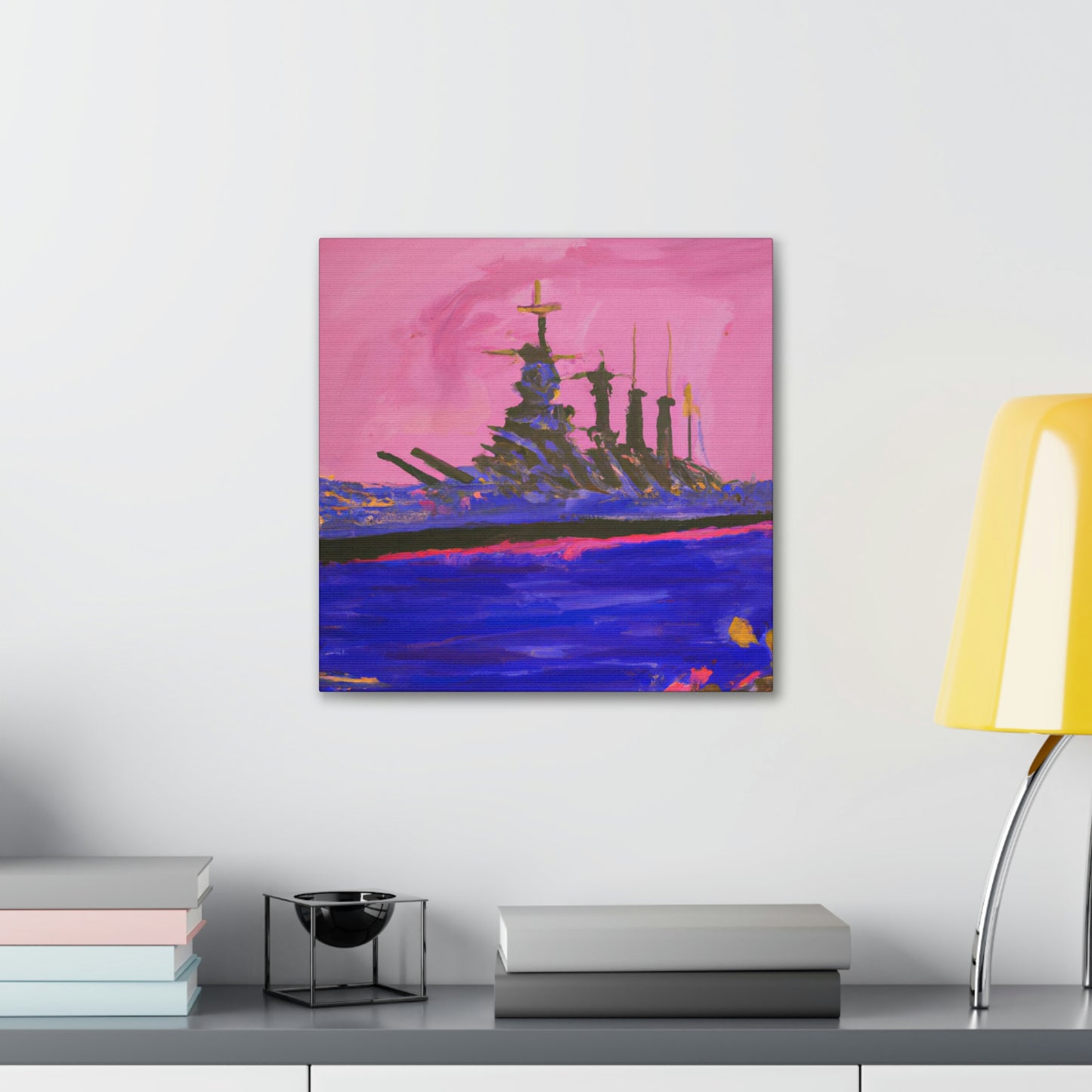 "Battleship in Fauvism" - Canvas