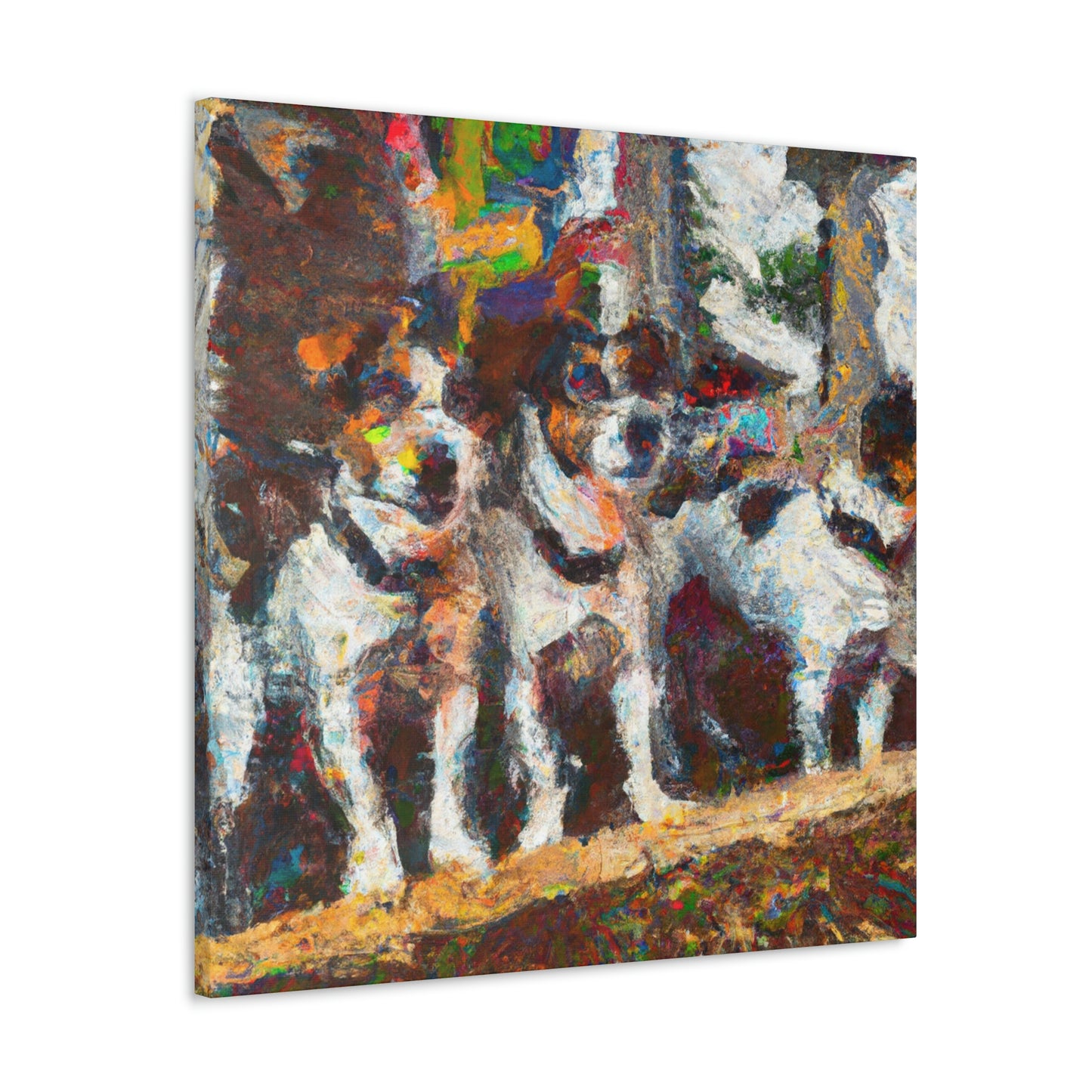 "Jack Russell's Freedom Play" - Canvas