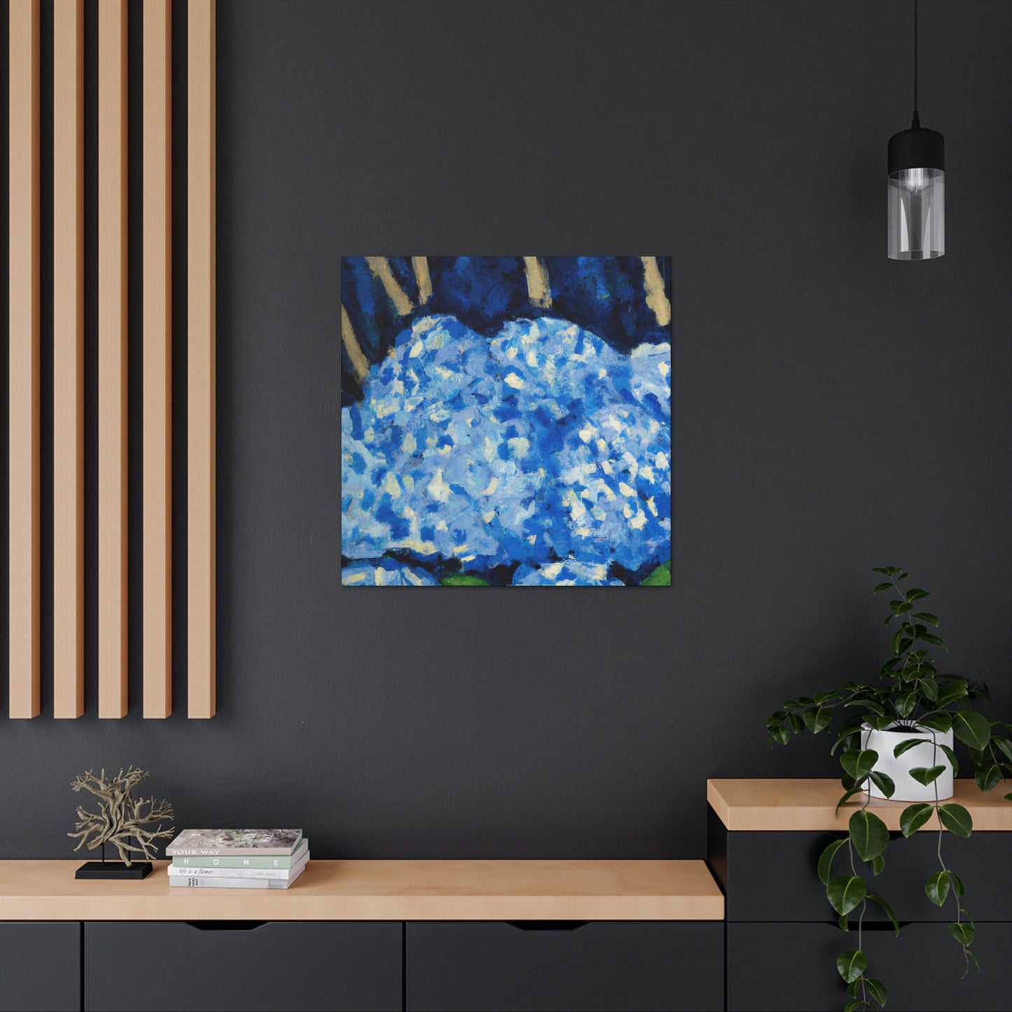 "Hydrangea Splendor Ablaze" - Canvas