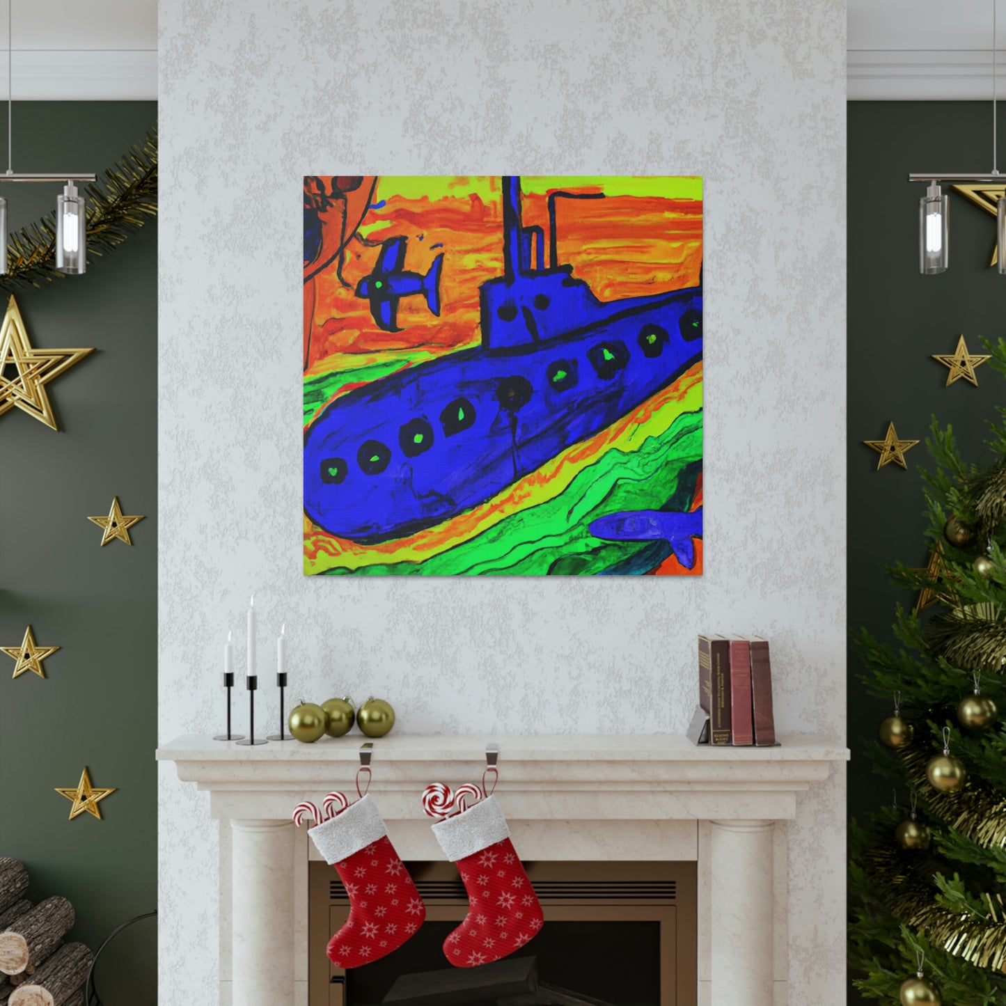 Submarine in Fauve Colors - Canvas