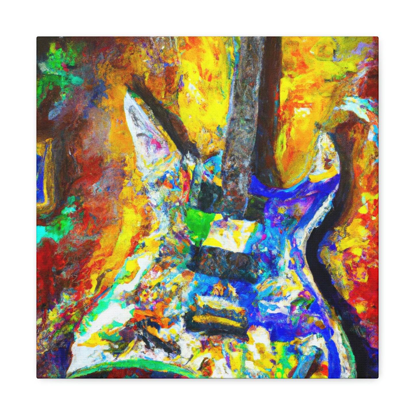 "Electric Guitar Enigma" - Canvas