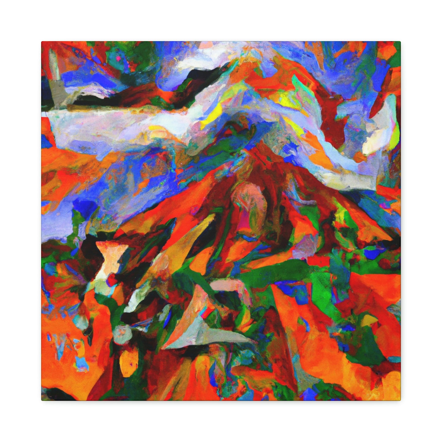 Volcano's Eruptive Glory - Canvas