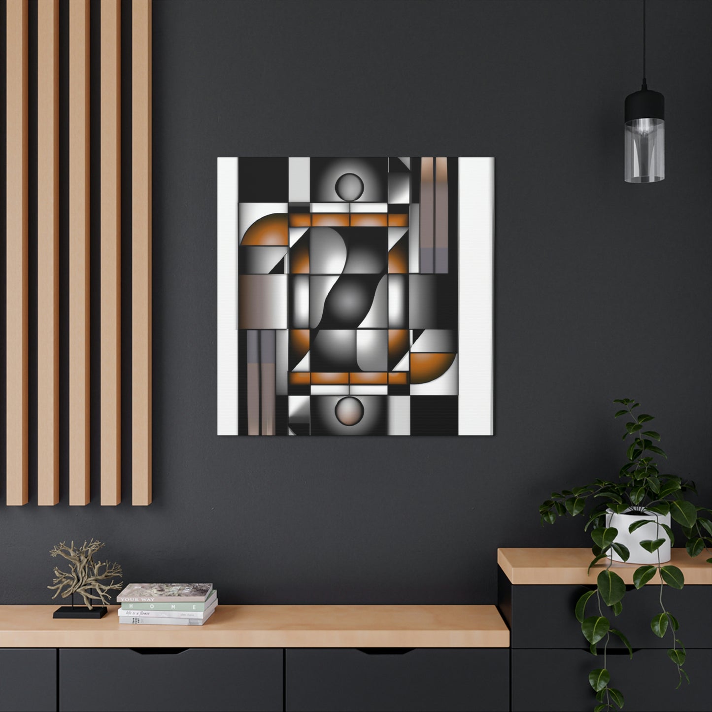 "Dazzling Deco Dreamscape" - Canvas