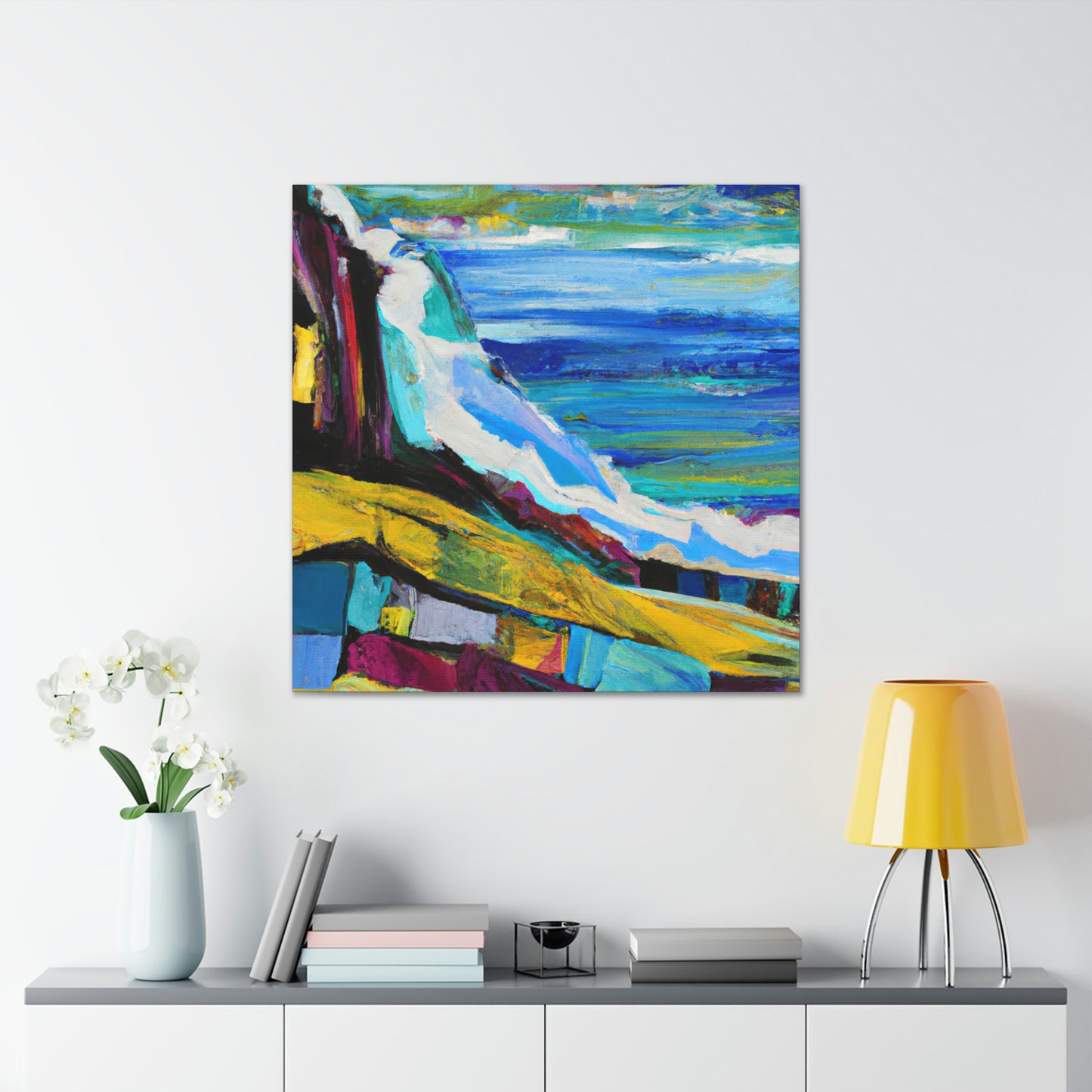 "Surging Seaside Sunset" - Canvas