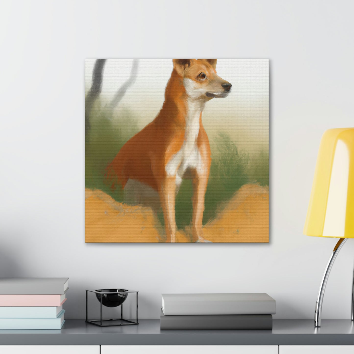 Dingo in the Outback - Canvas