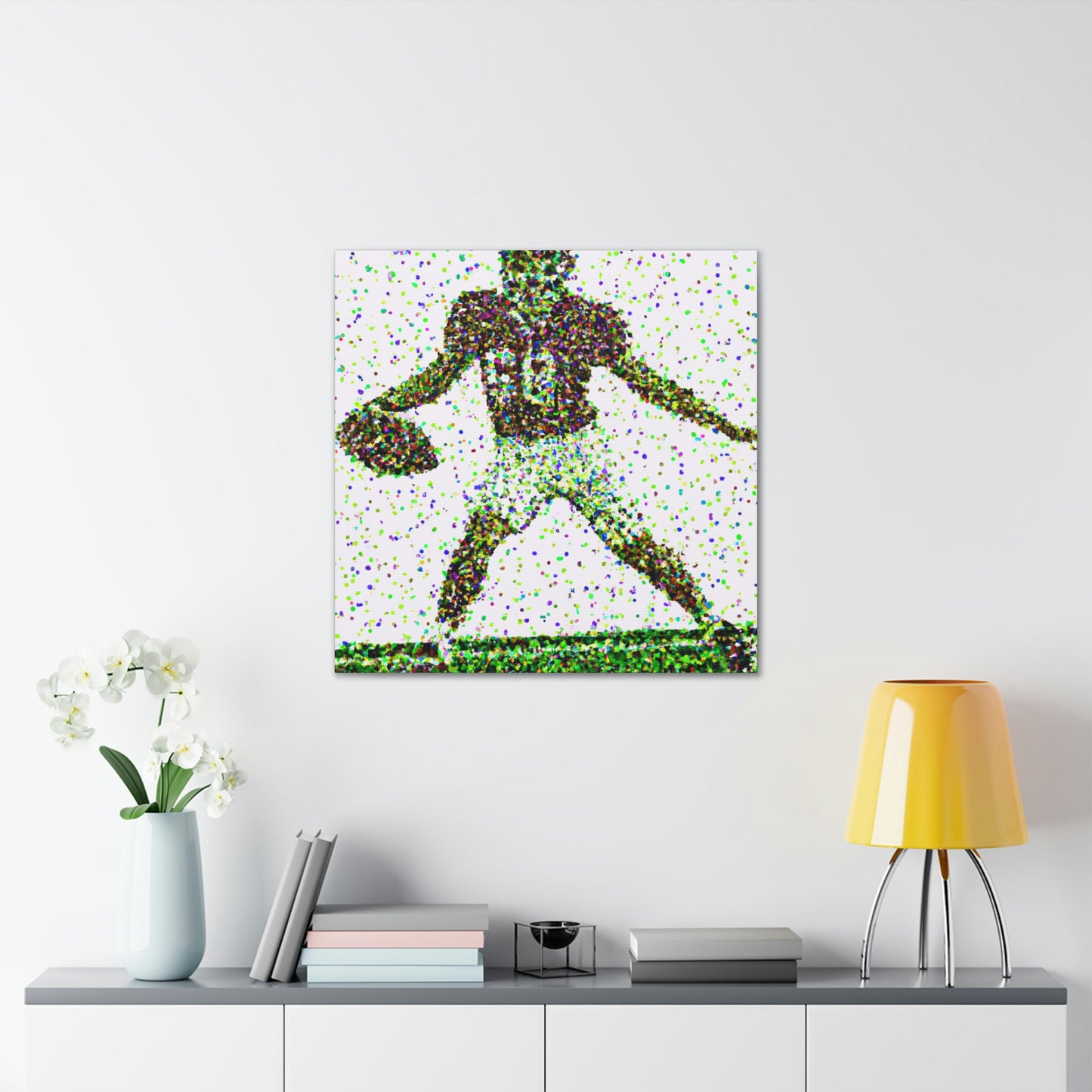 Football in Pointillism - Canvas