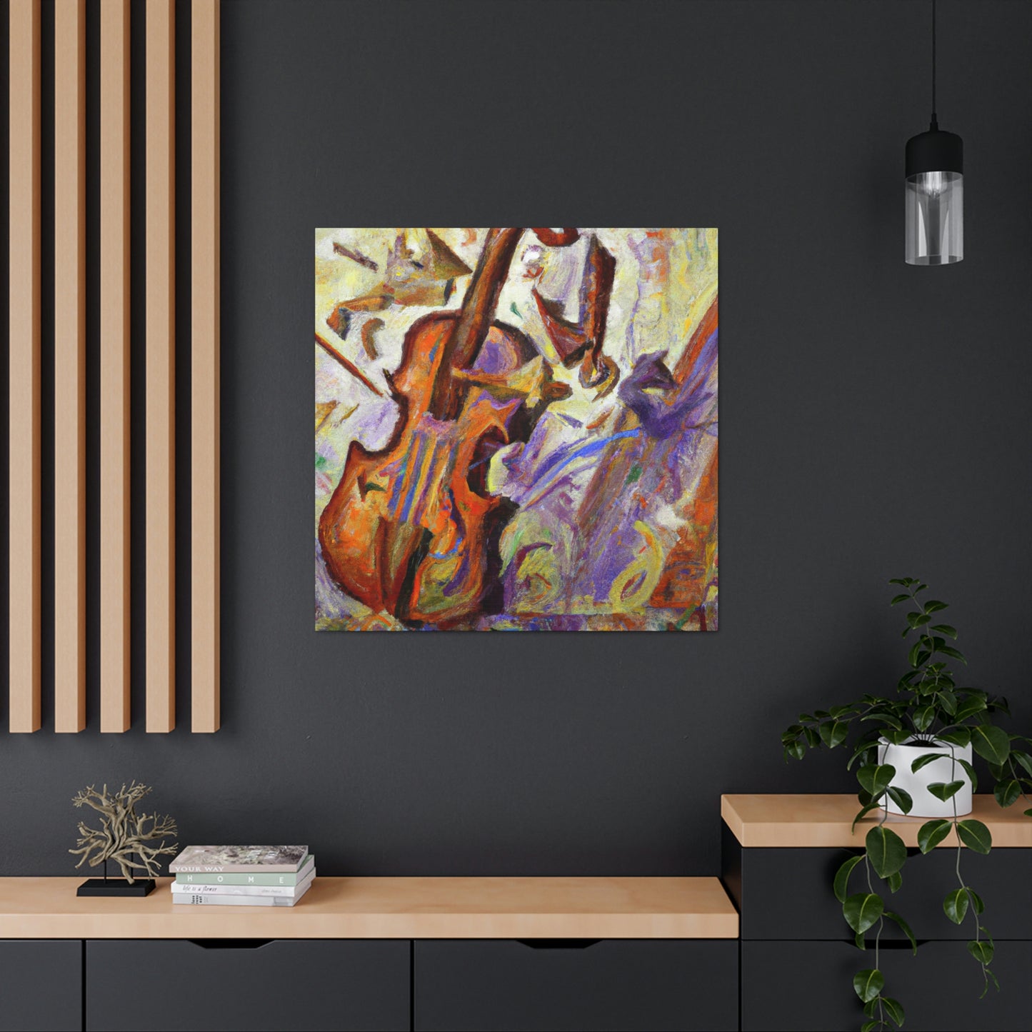 "The Violin's Symphony" - Canvas