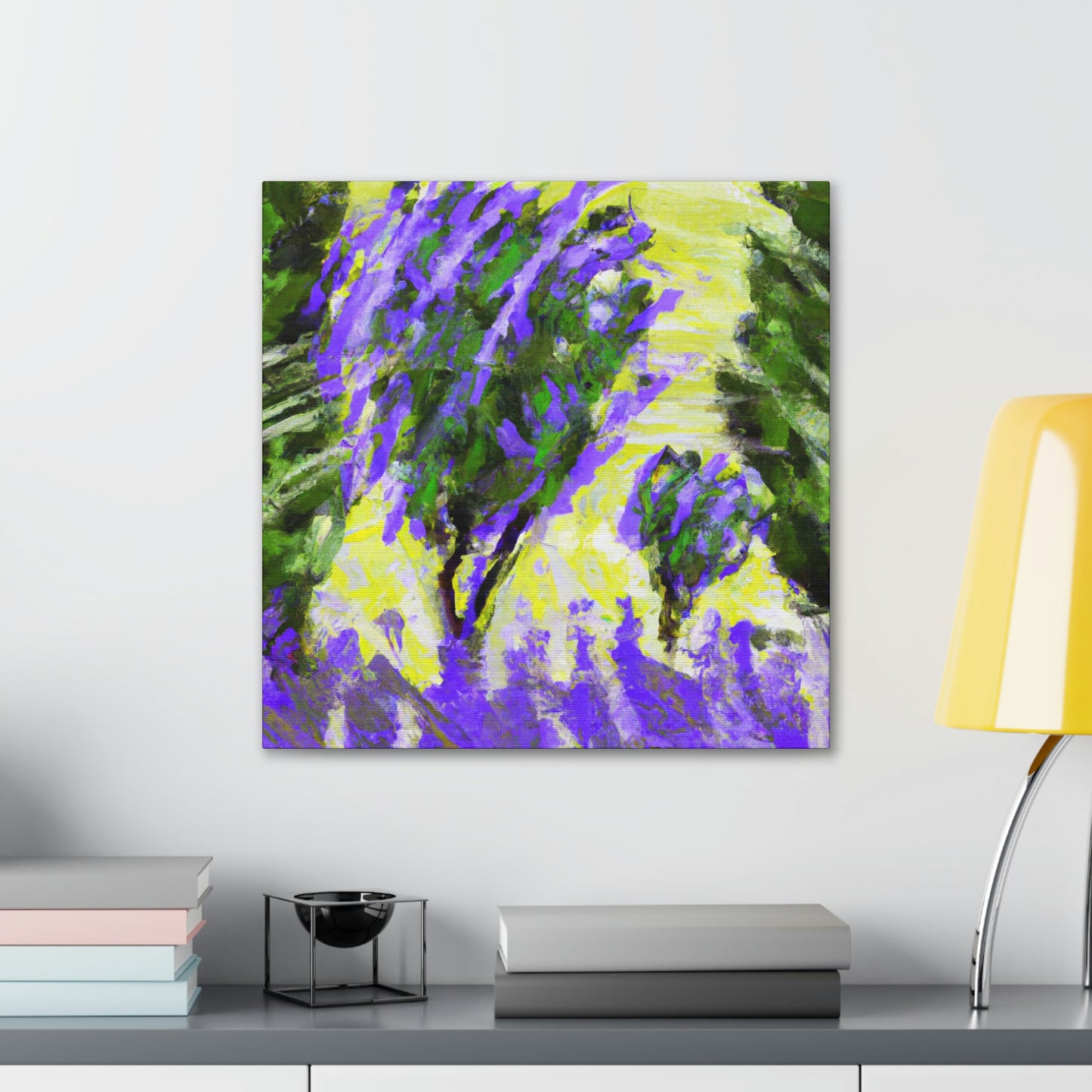 "Lavender's Abstractionist Hues" - Canvas