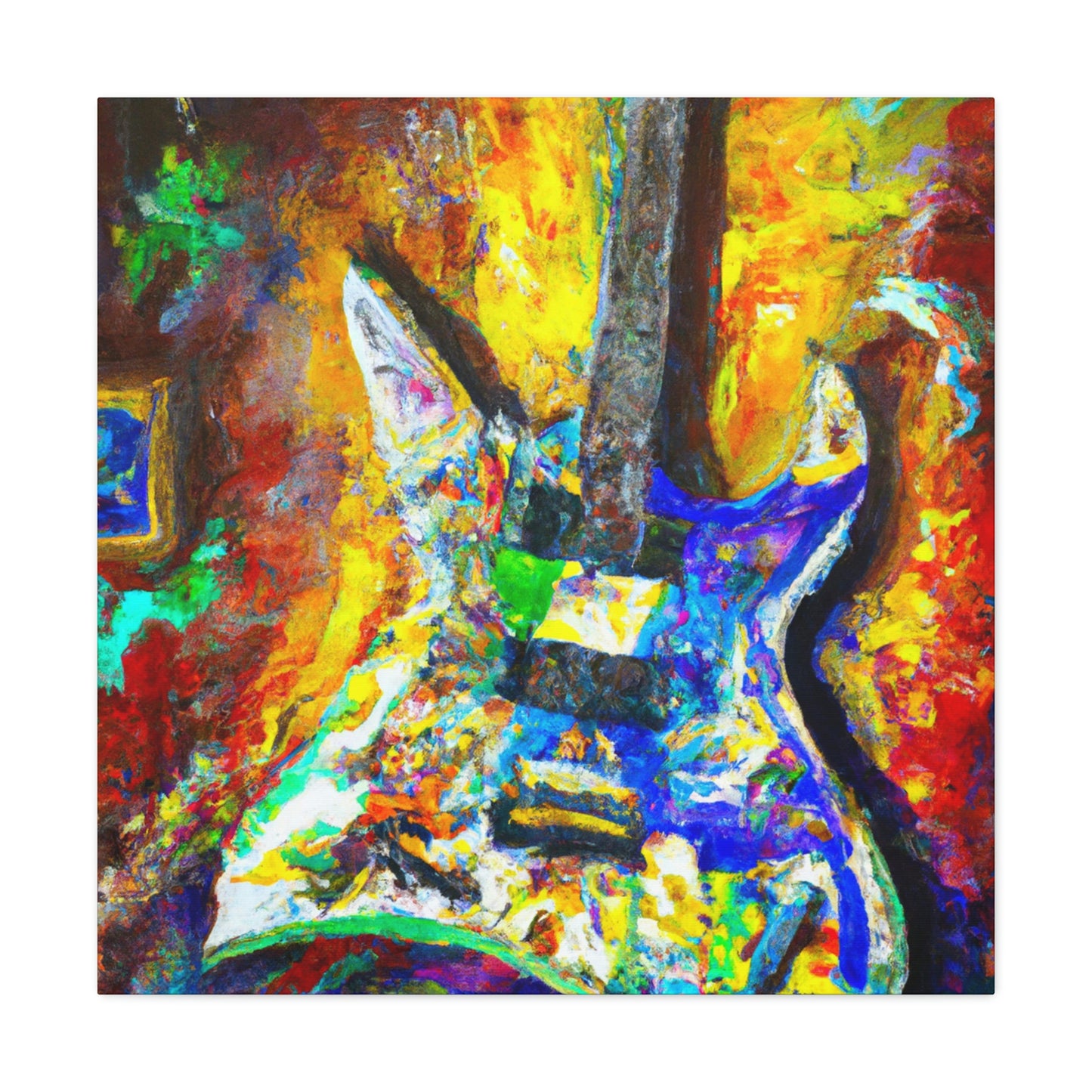 "Electric Guitar Enigma" - Canvas