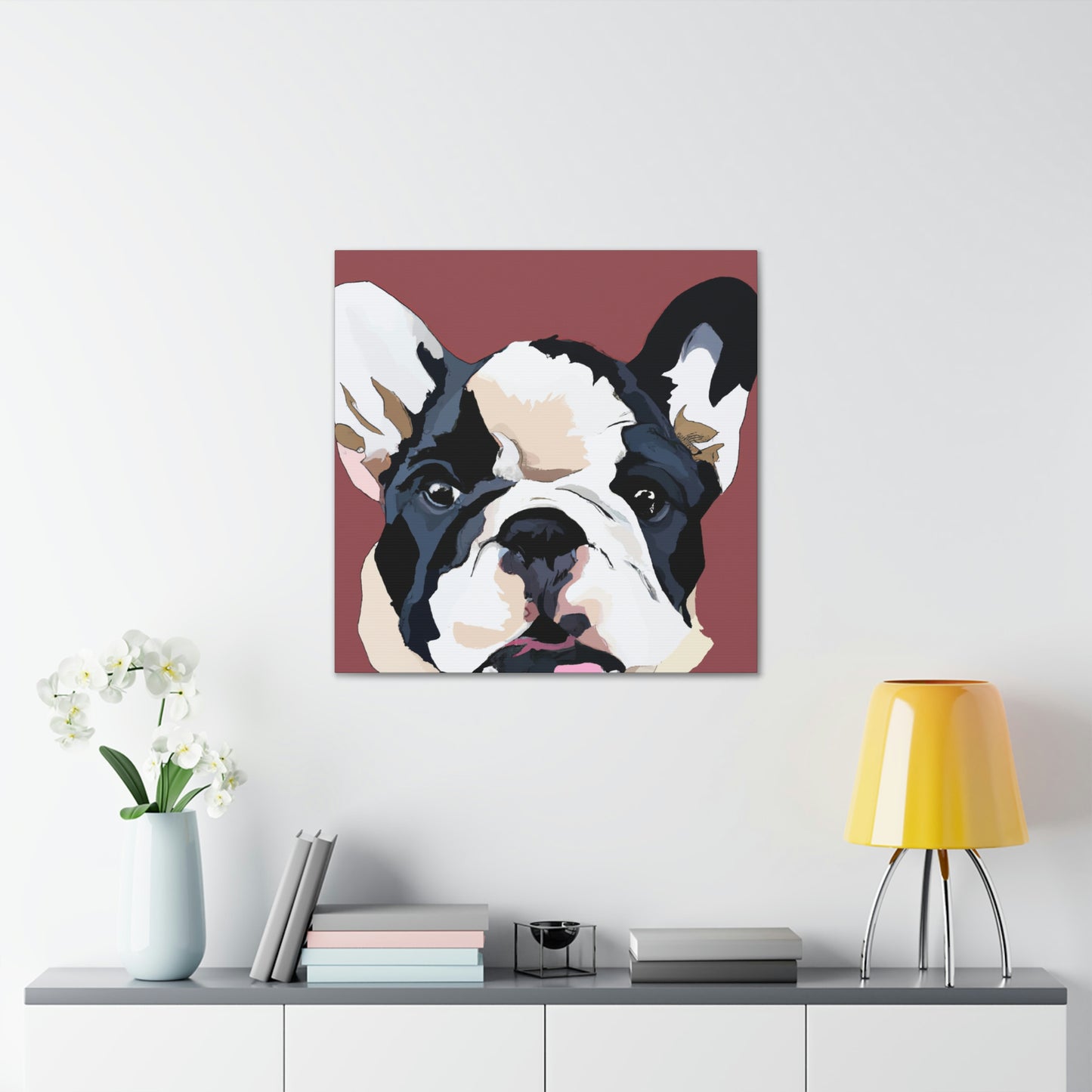 "Bulldog Minimalism Dream" - Canvas