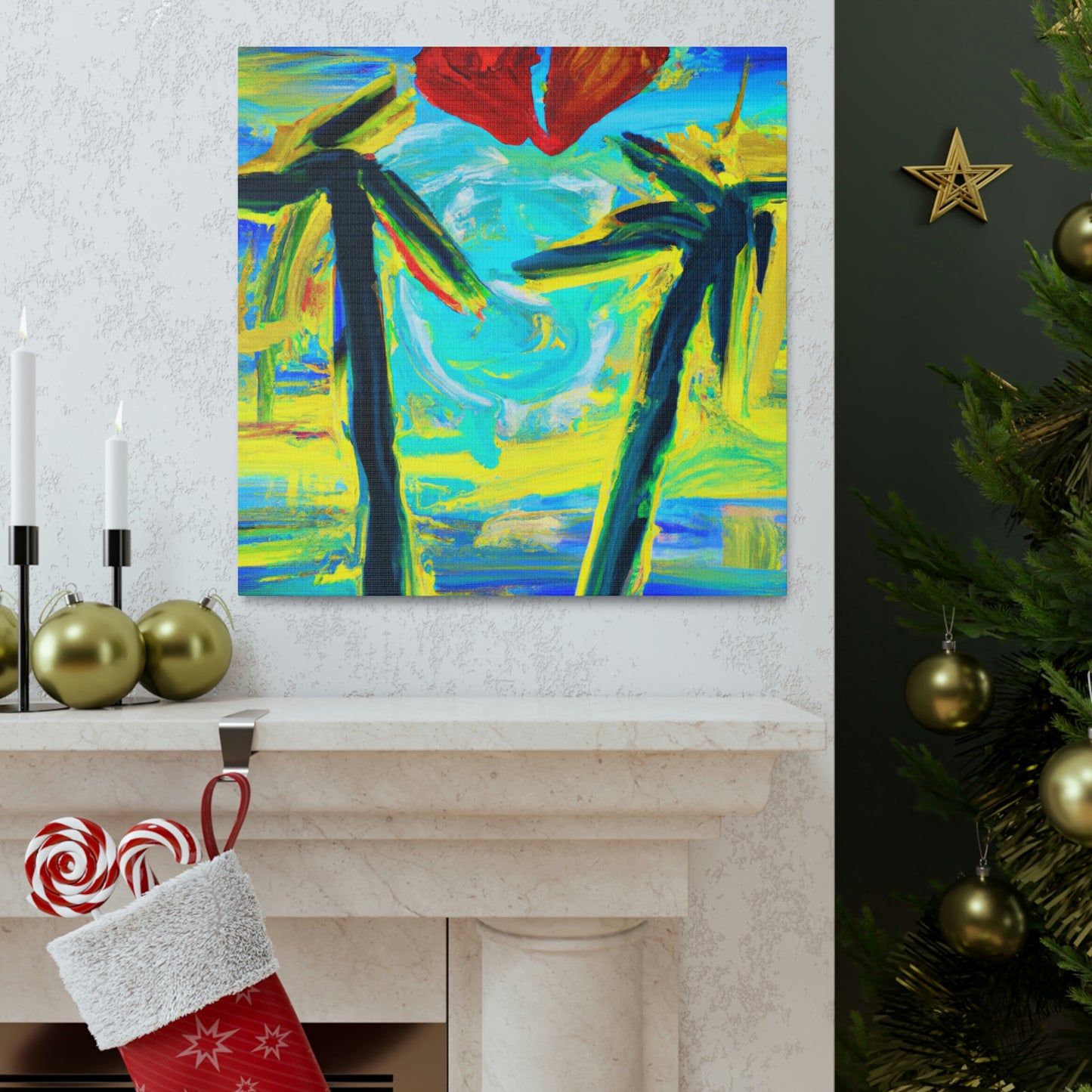 Lovely Palm Treescape - Canvas