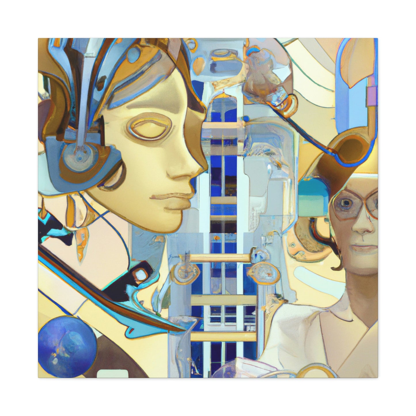 A.I. in Art Nouveau - Canvas