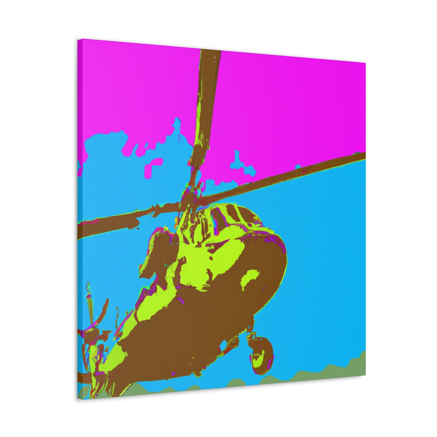 Helicopter Pop Artful - Canvas