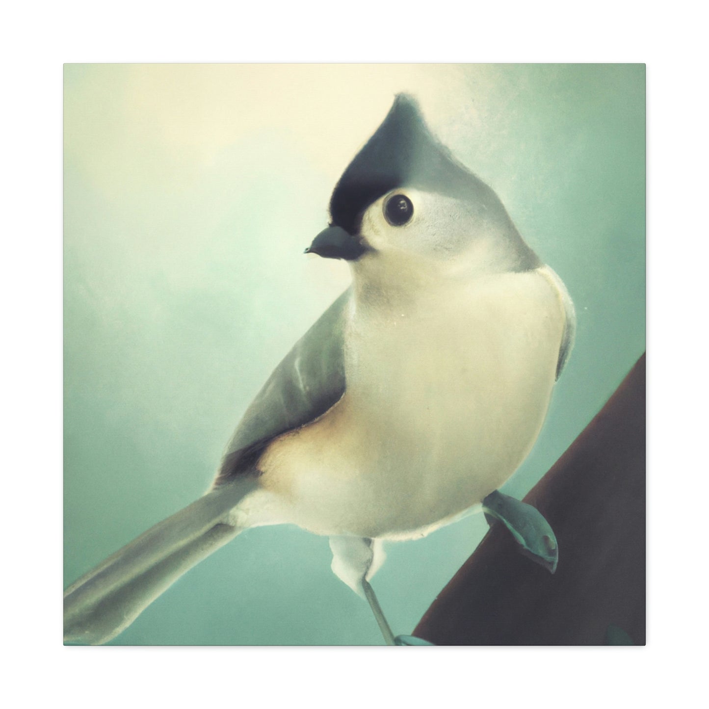 "Titmouse in Art Deco" - Canvas