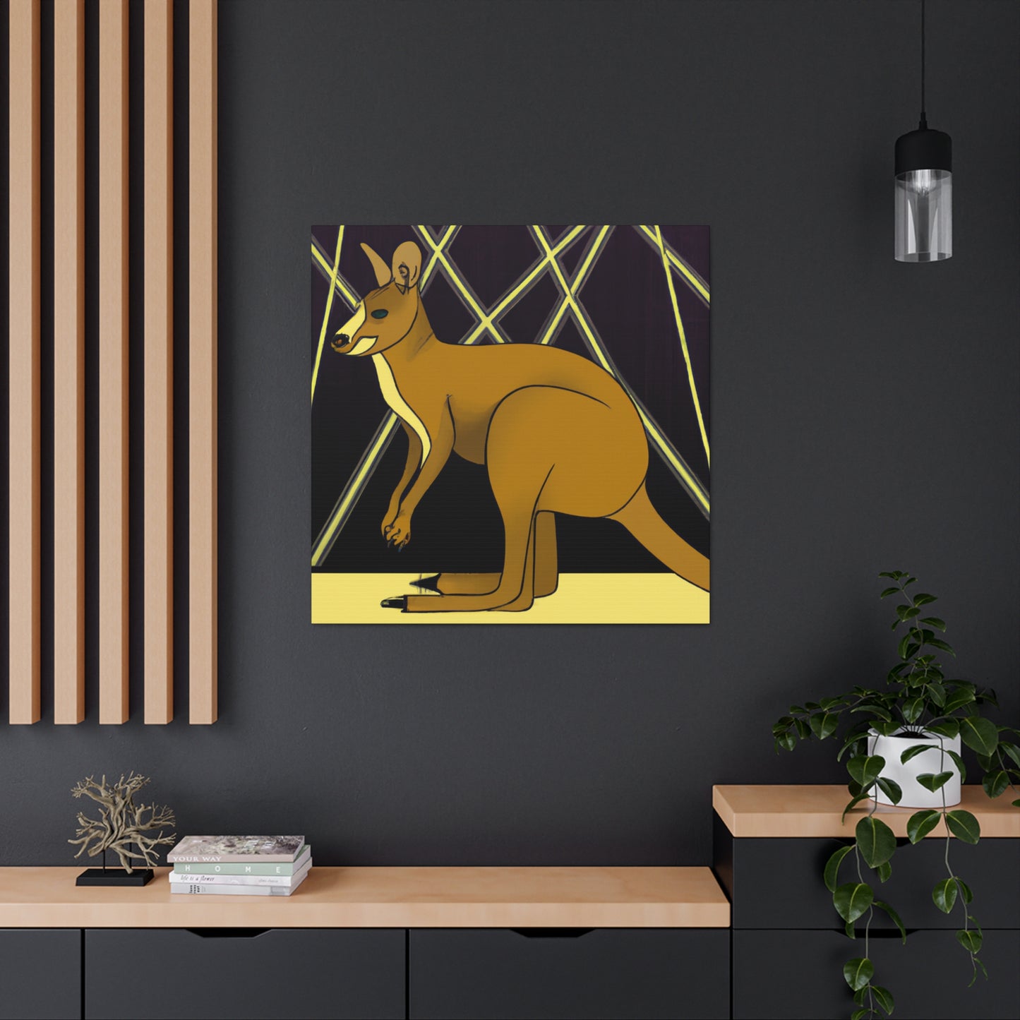 "Gleaming Wallaby Splendor" - Canvas