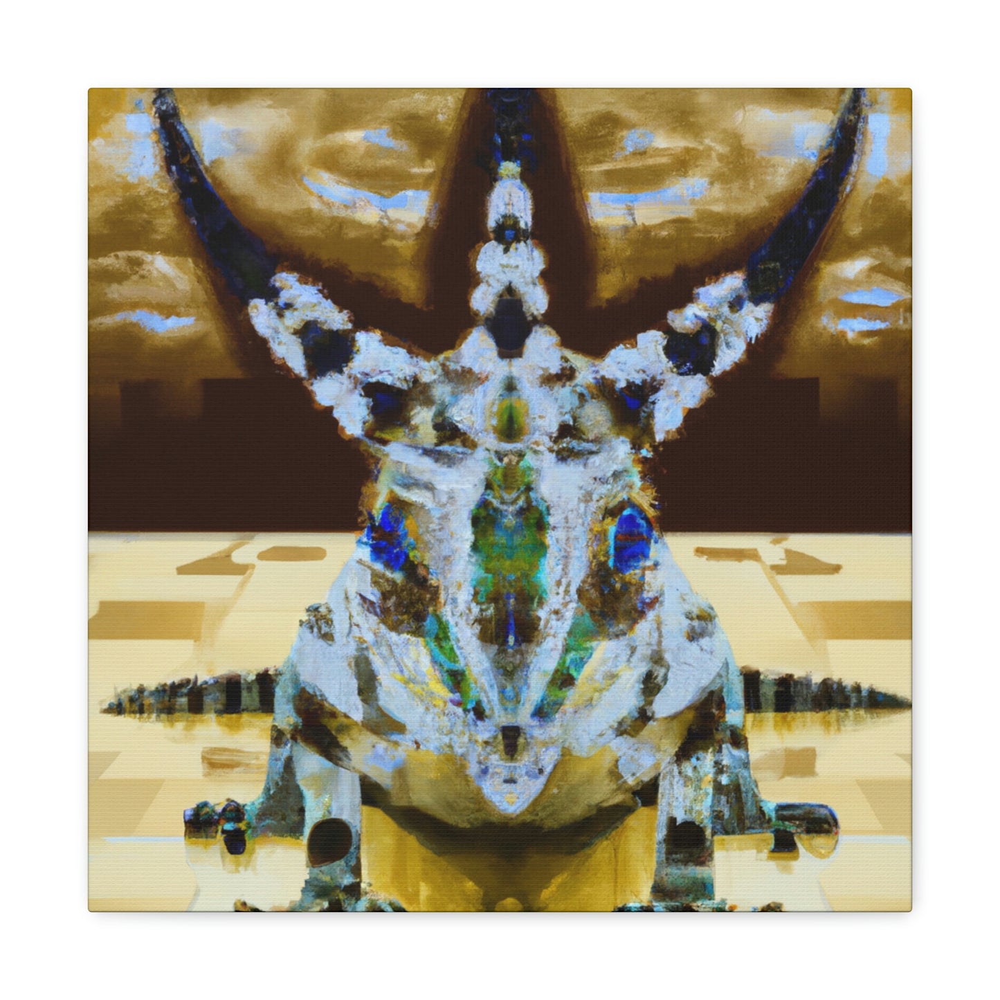 "Horned Lizard Dance Party" - Canvas