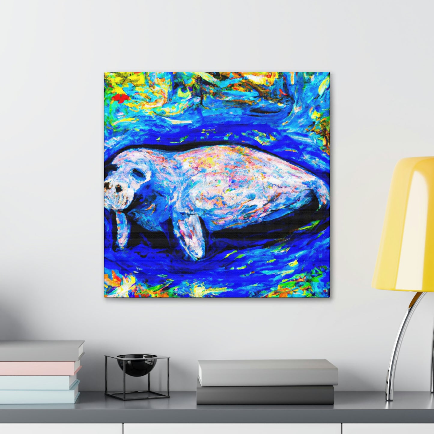 Manatee in Expressionism - Canvas