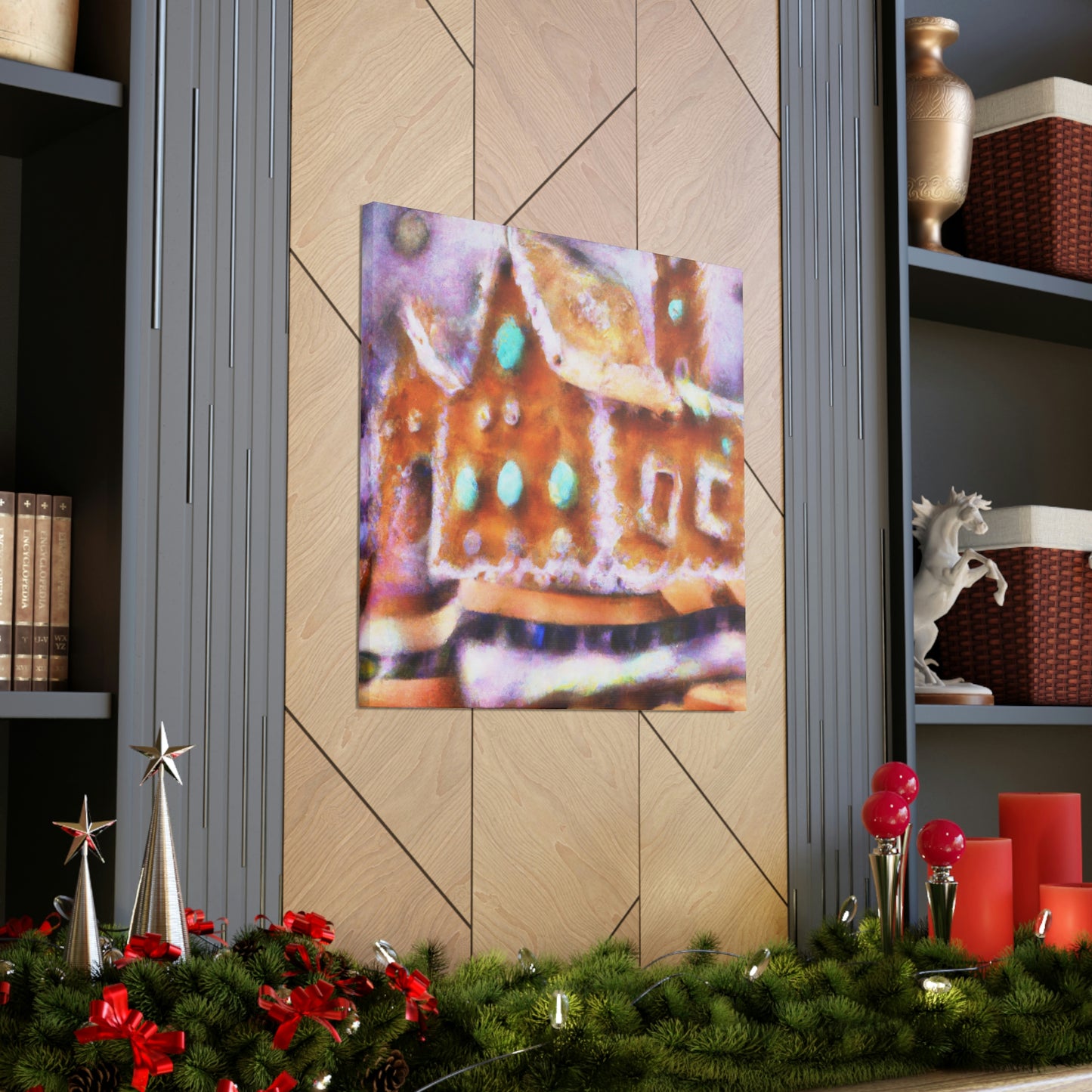 Gingerbread House Dream - Canvas