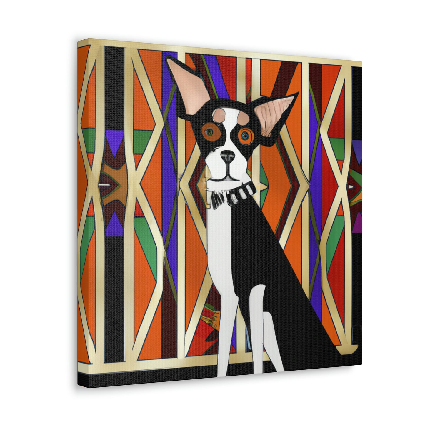 "Chihuahua Through Deco" - Canvas