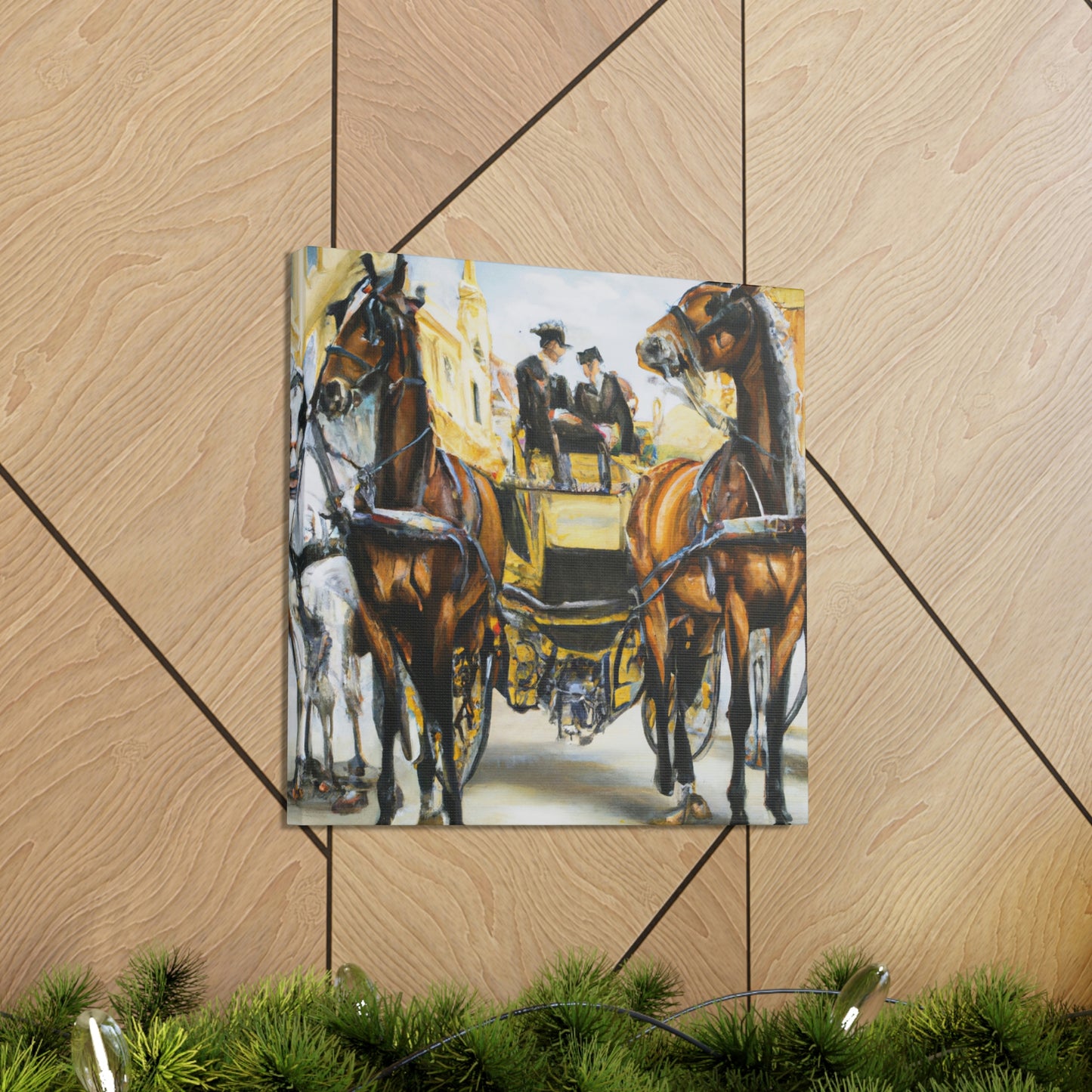 "Riding in a Carriage" - Canvas