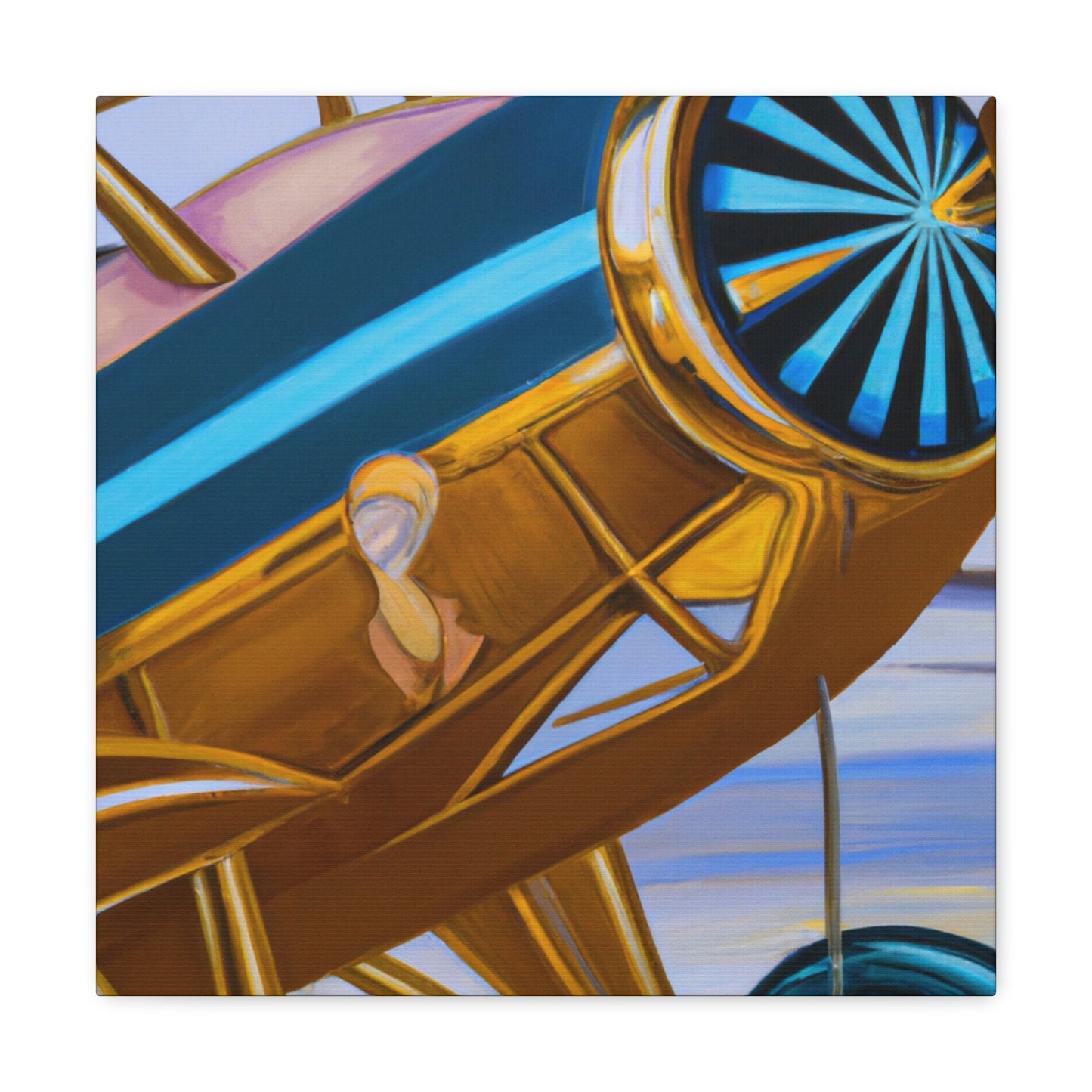 Vintage Airplane Fantasy - Canvas