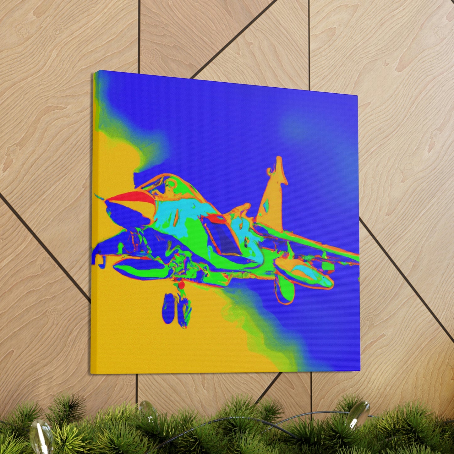 "Supersonic Fauve Fighter" - Canvas