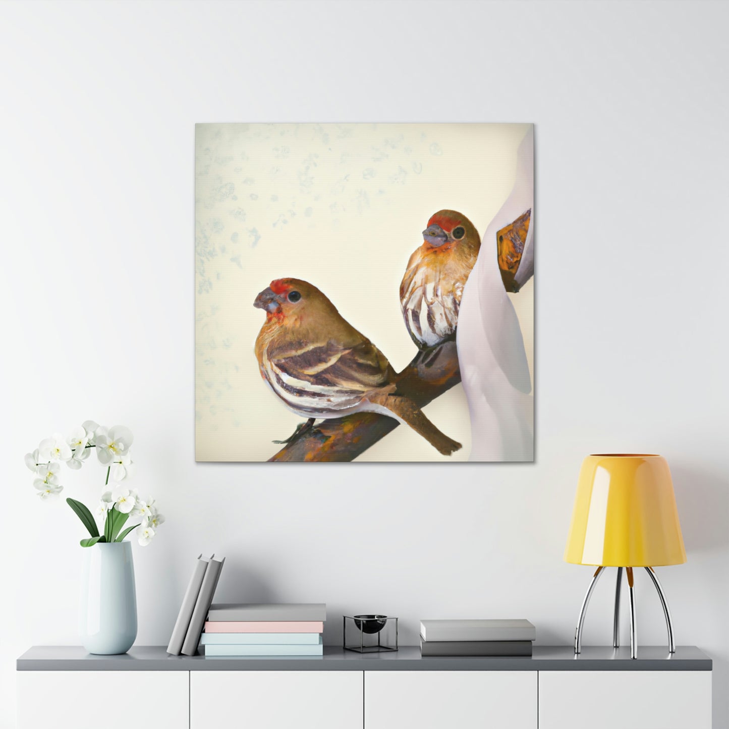 "Finch Home in Deco" - Canvas