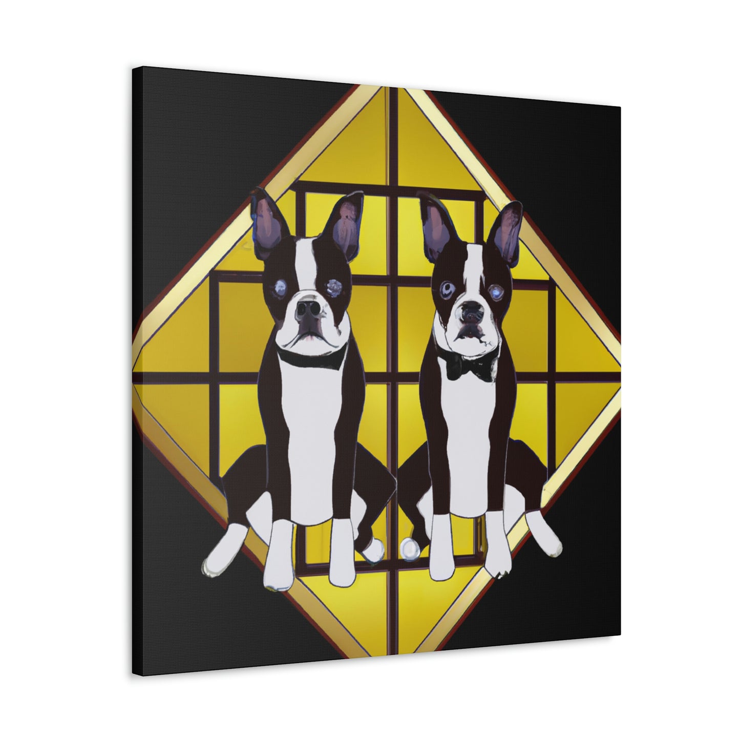 Dazzling Deco Doggie - Canvas