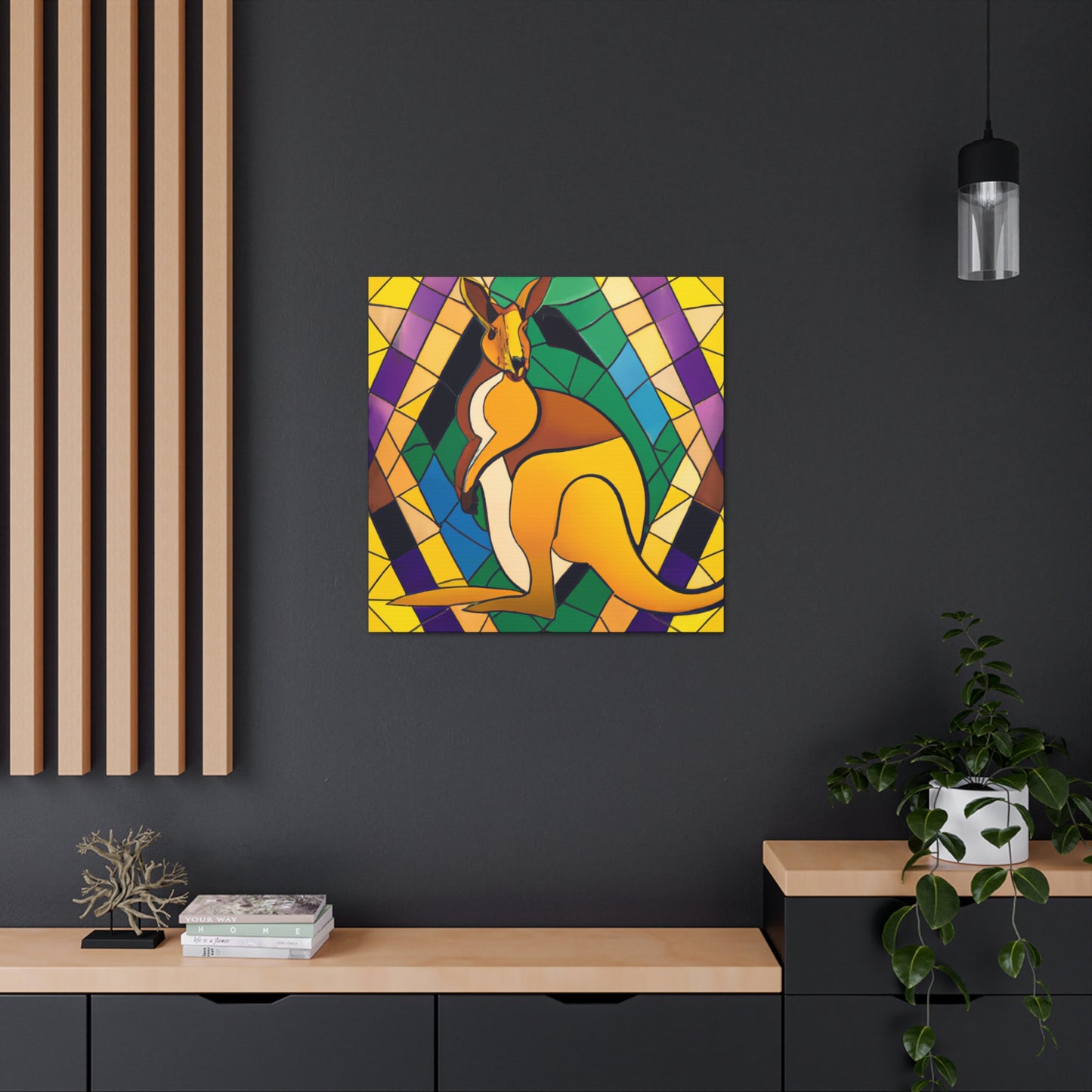 "Wallaby in Regalia" - Canvas