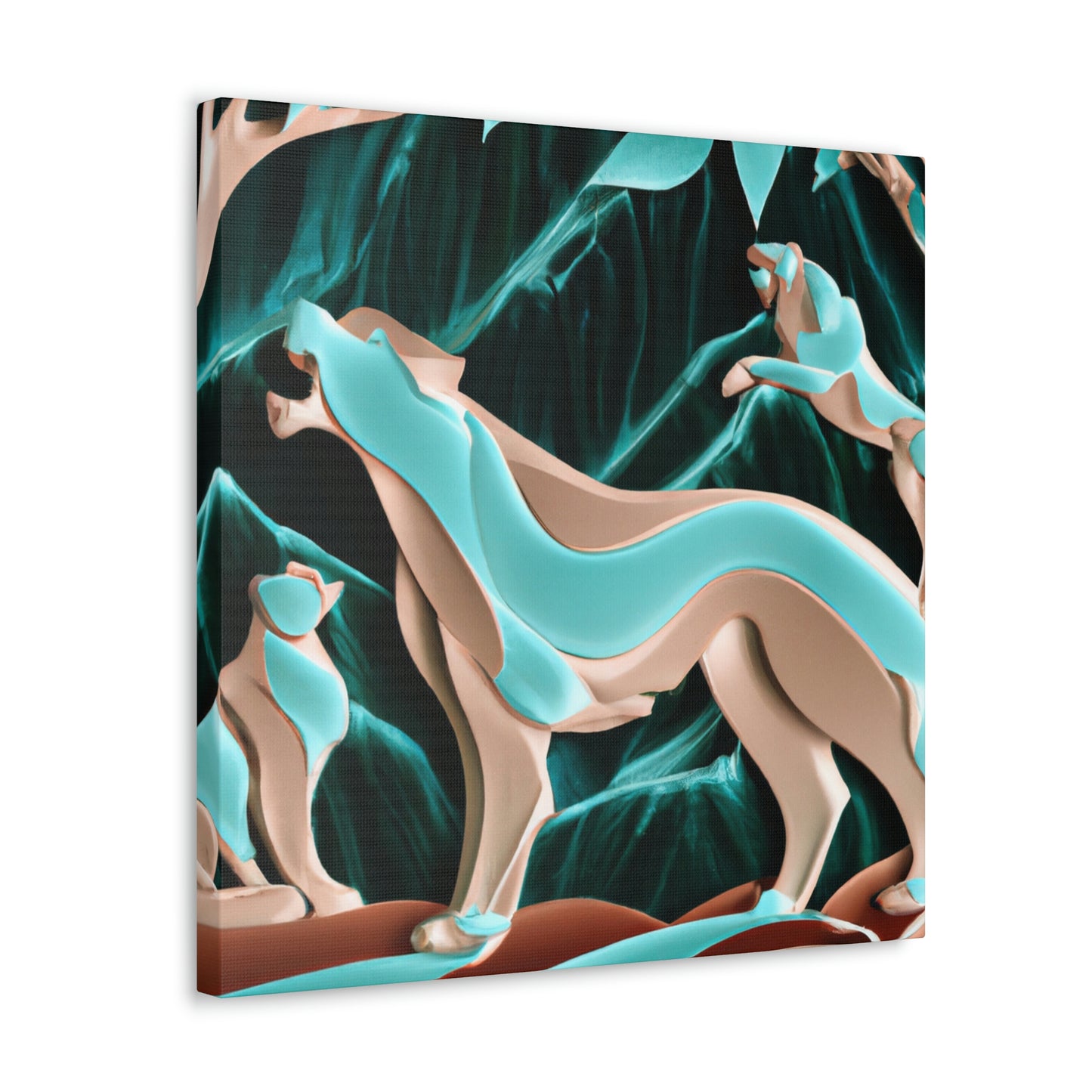 Puma in Art Deco - Canvas